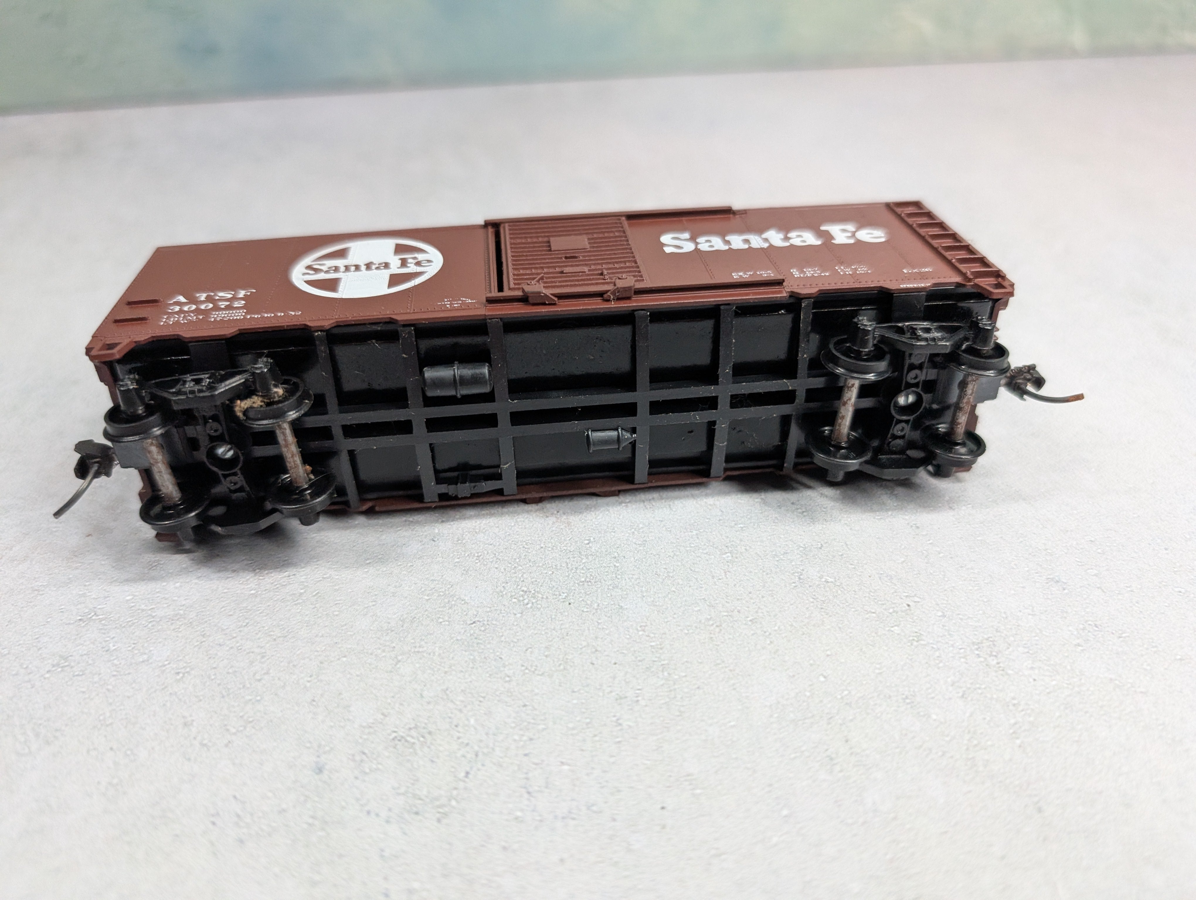 USED Athearn HO Scale 40' Box Car Santa Fe ATSF #30072