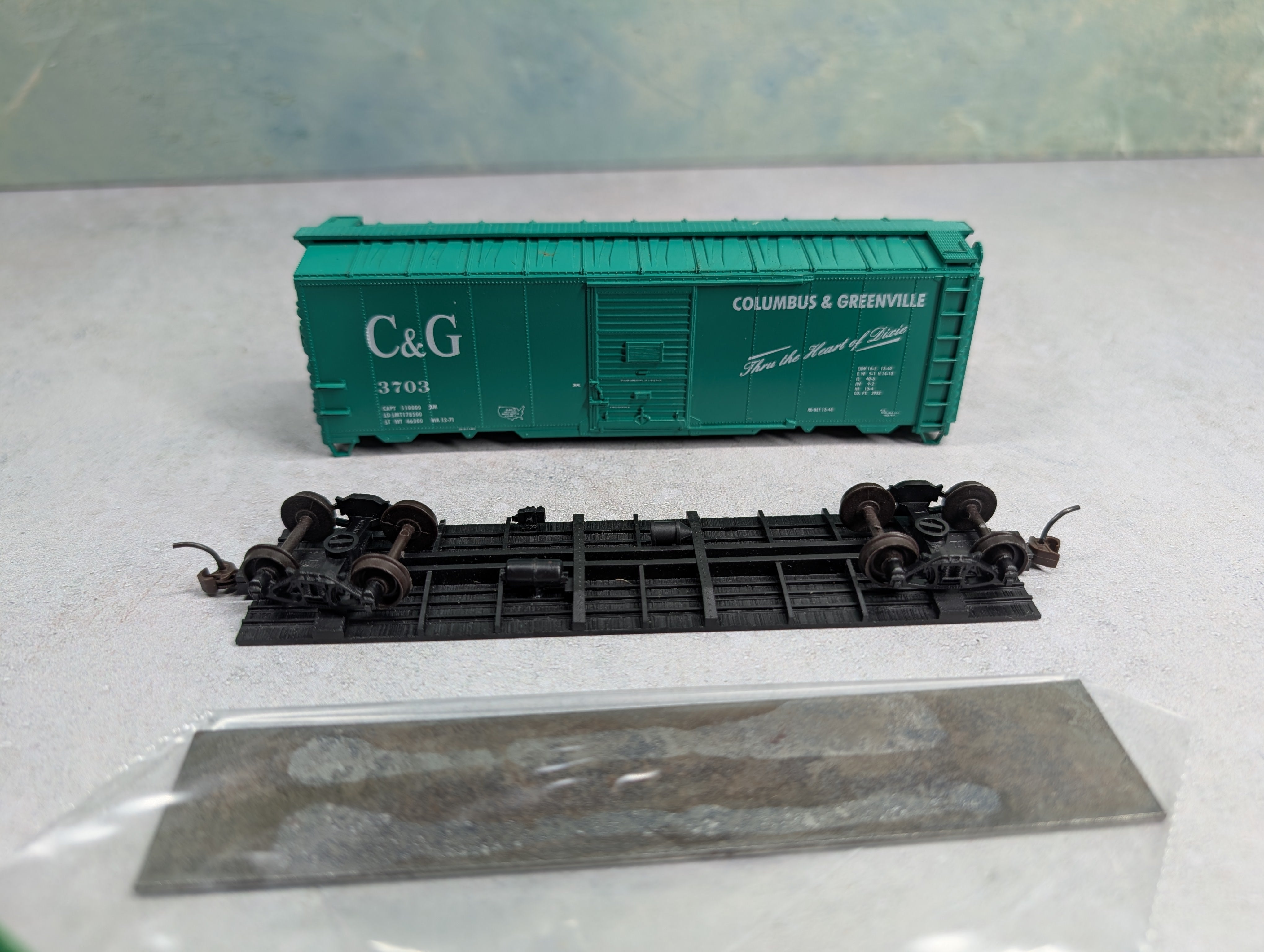 USED Accurail HO Scale 40' Box Car Columbus and Greenville C&G #3703