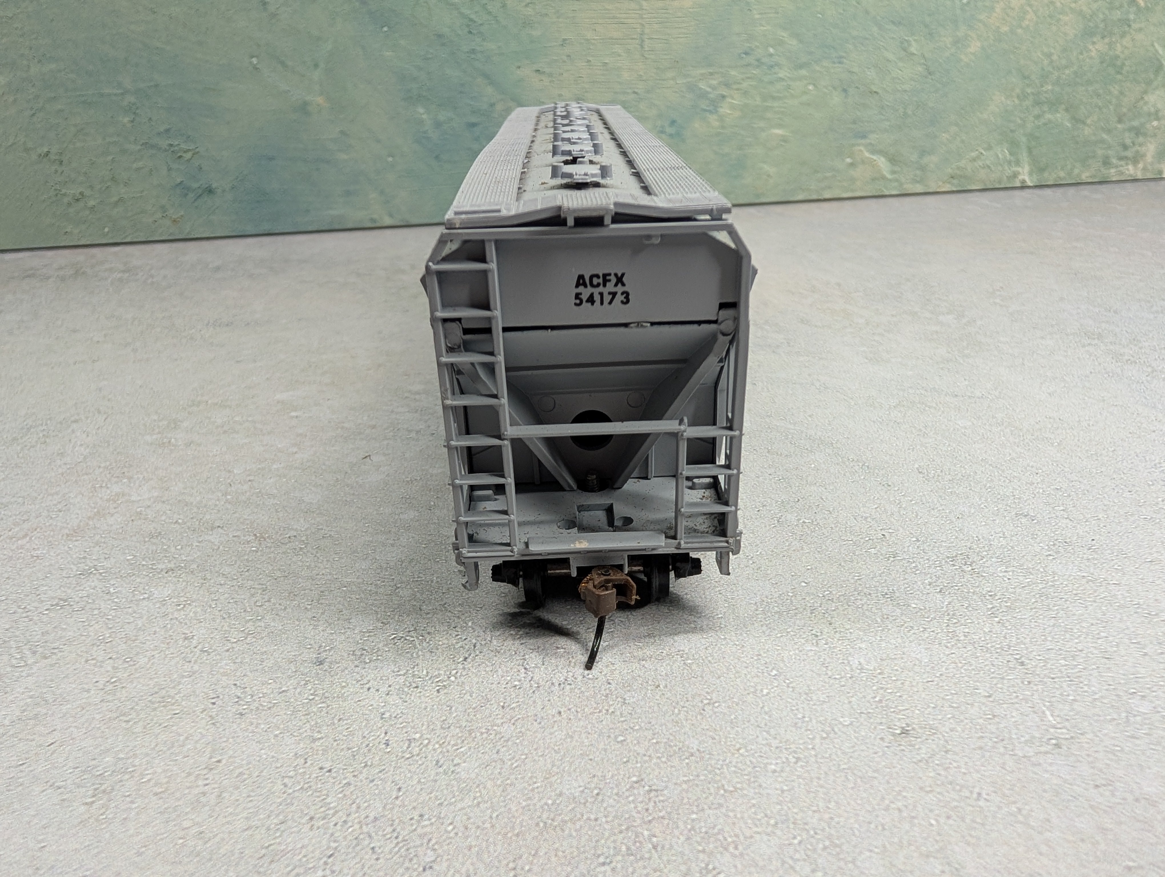 USED Athearn HO Scale 4 Bay ACF Centerflow Hopper Hercules ACFX #54173