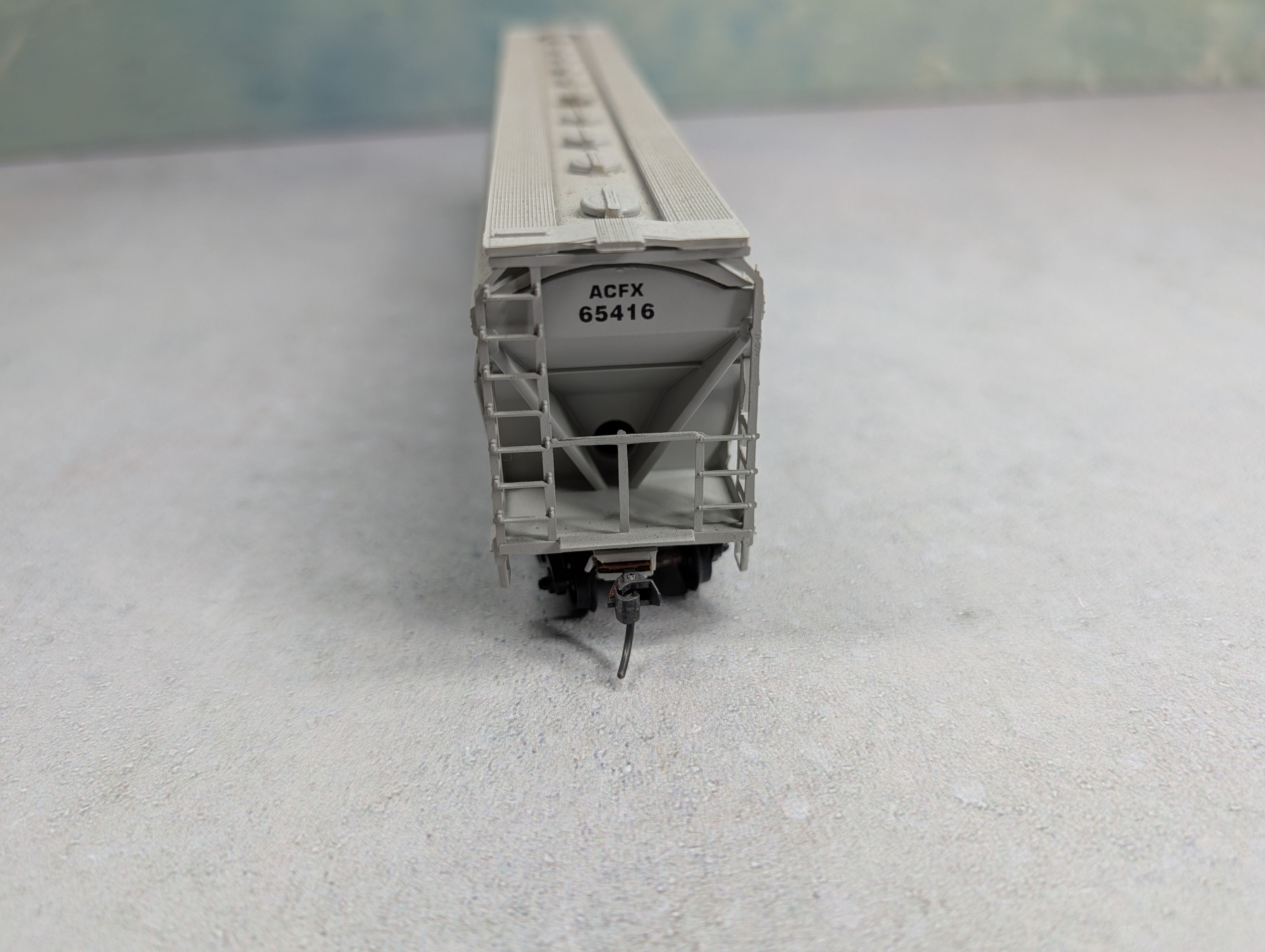 USED HO Scale 4 Bay 62' ACF Center Flow ACFX #65416