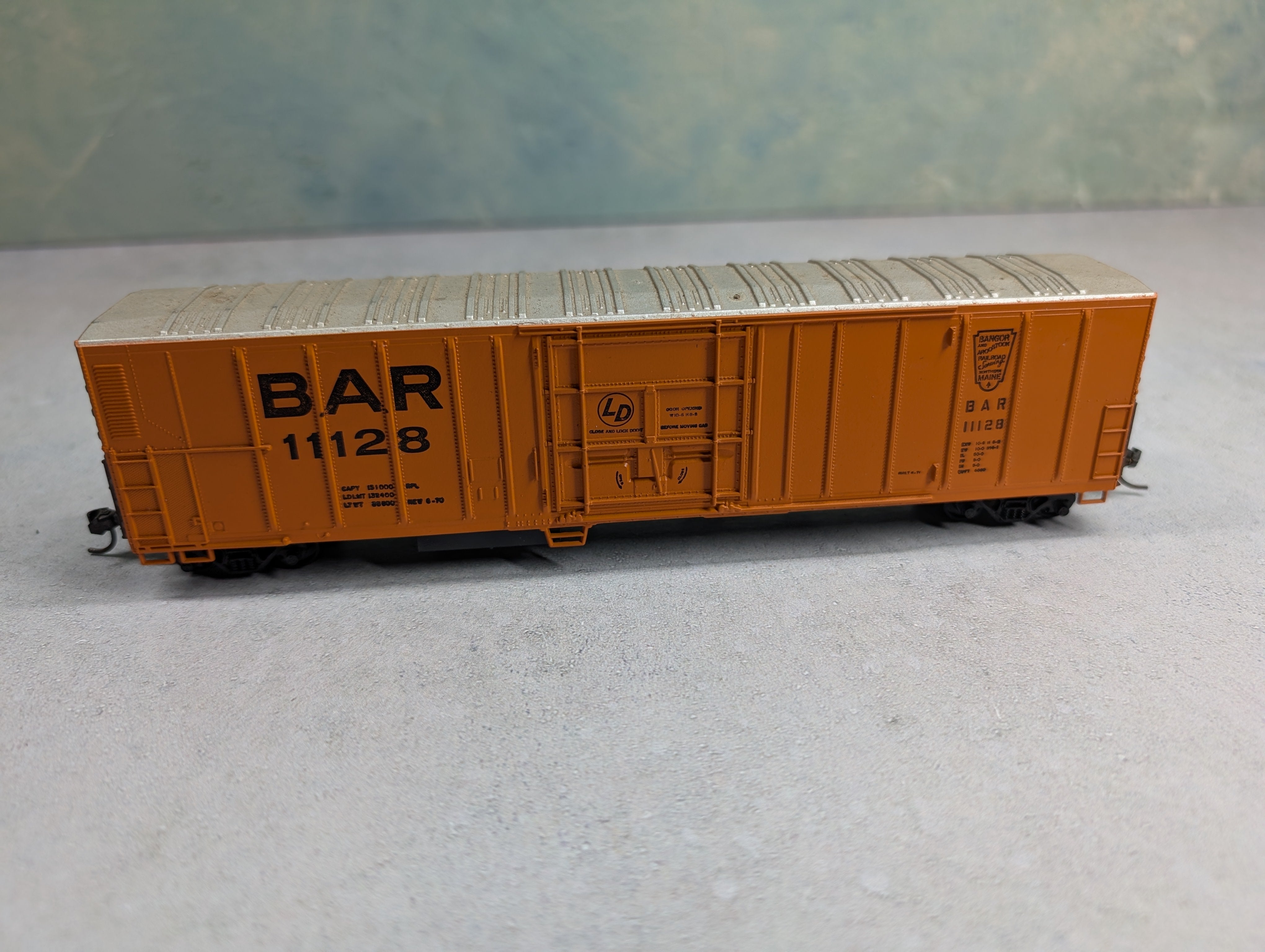 USED Athearn HO Scale 57' Mech Reefer Bangor and Aroostook BAR #11128