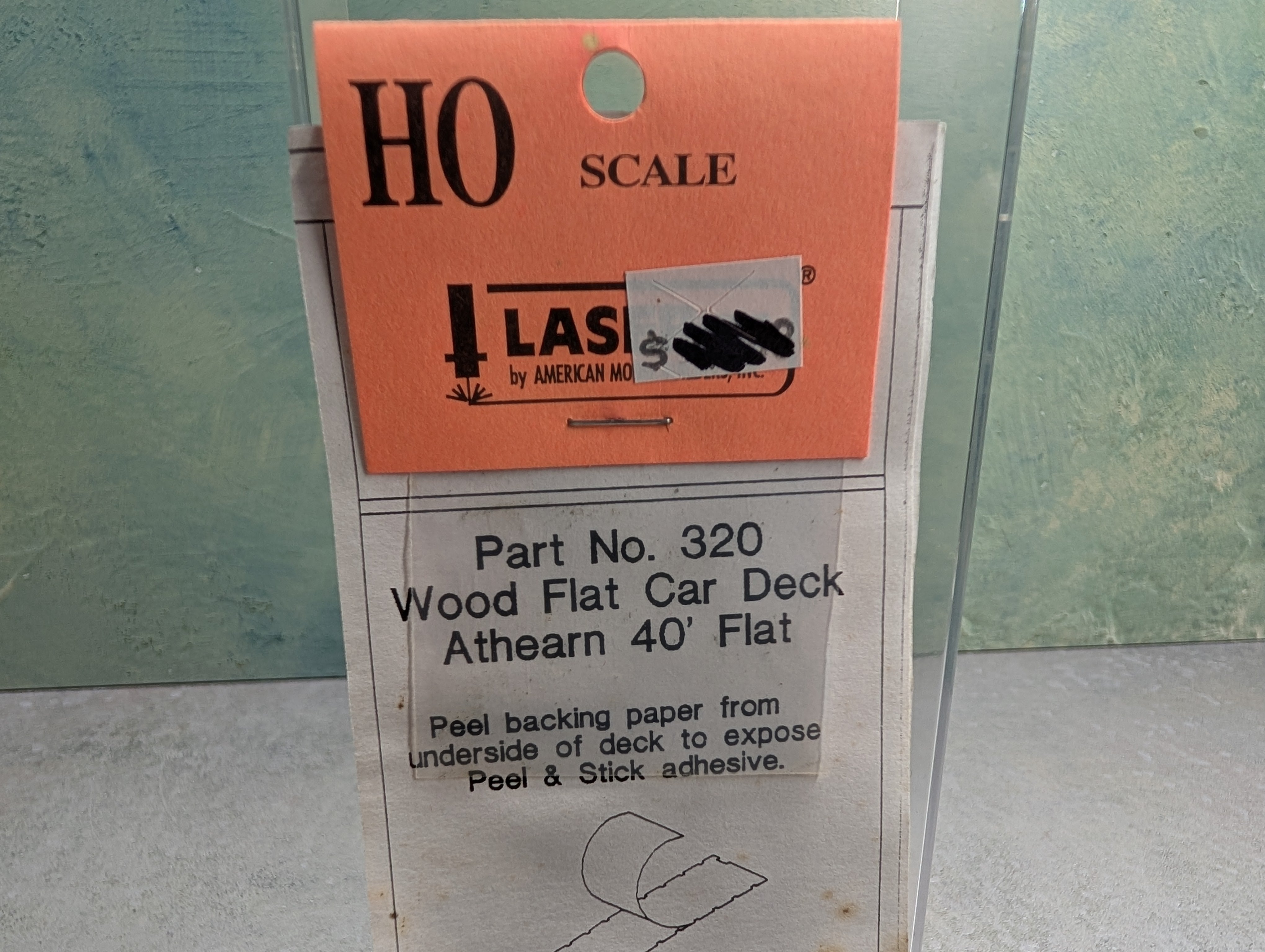 LaserKit 320 HO Scale Wood Deck for Athearn 40' Flat Car (1 pc)