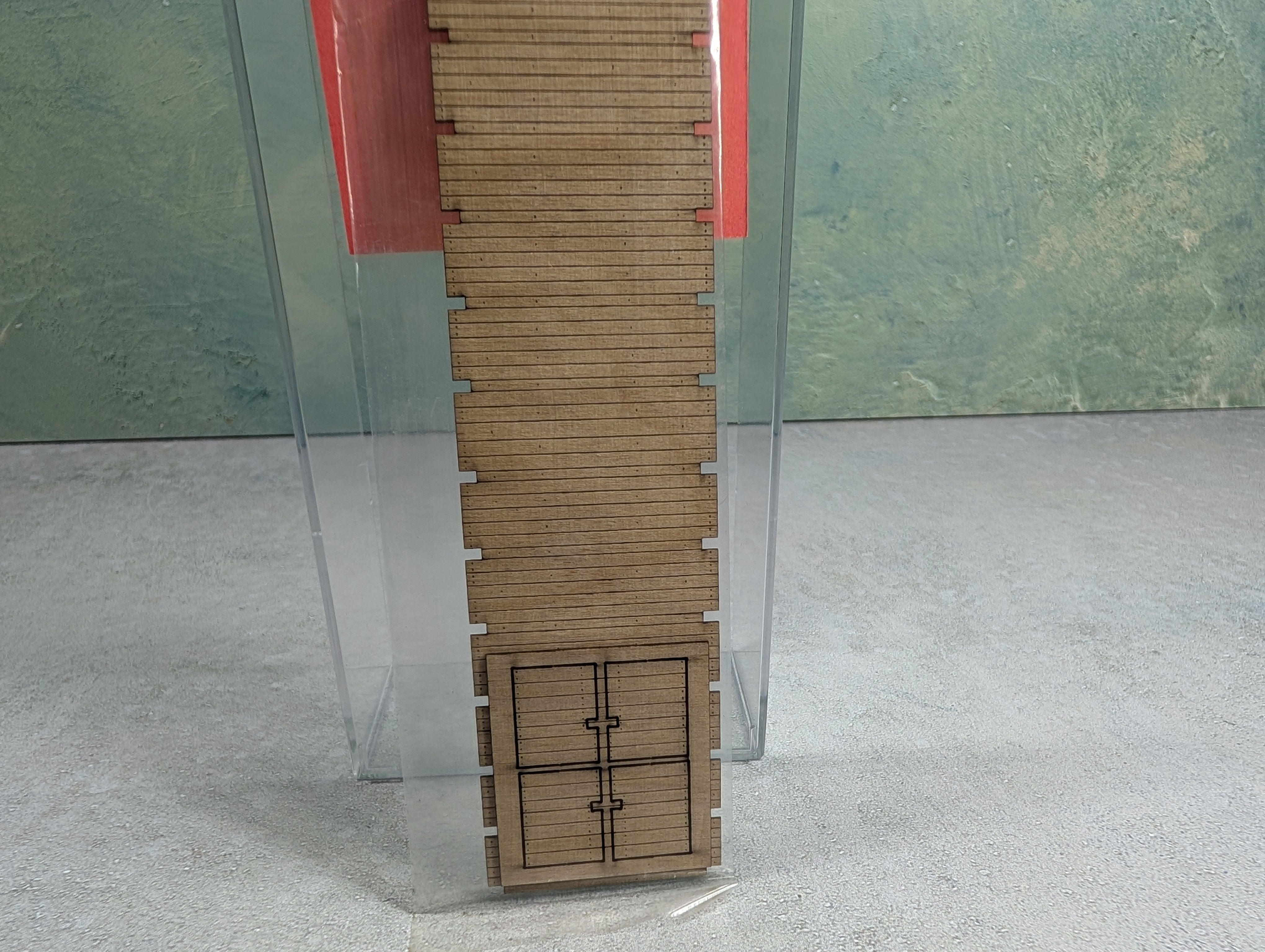 LaserKit 233 HO Scale Wood Deck w/ Bolt Holes for Walthers 54' GSC Flat Car