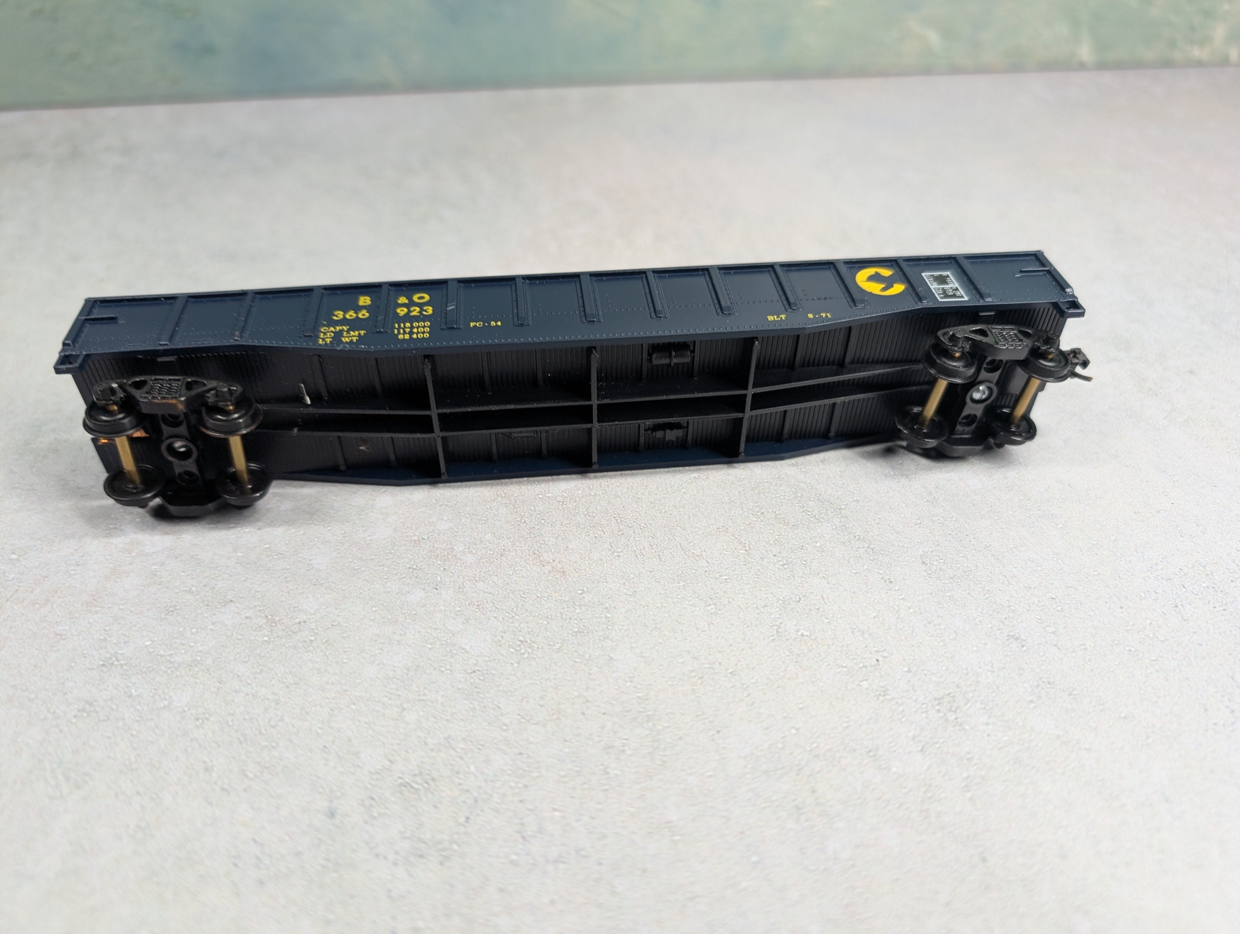USED Walthers HO Scale 53' Gondola Chessie System B&O #366923