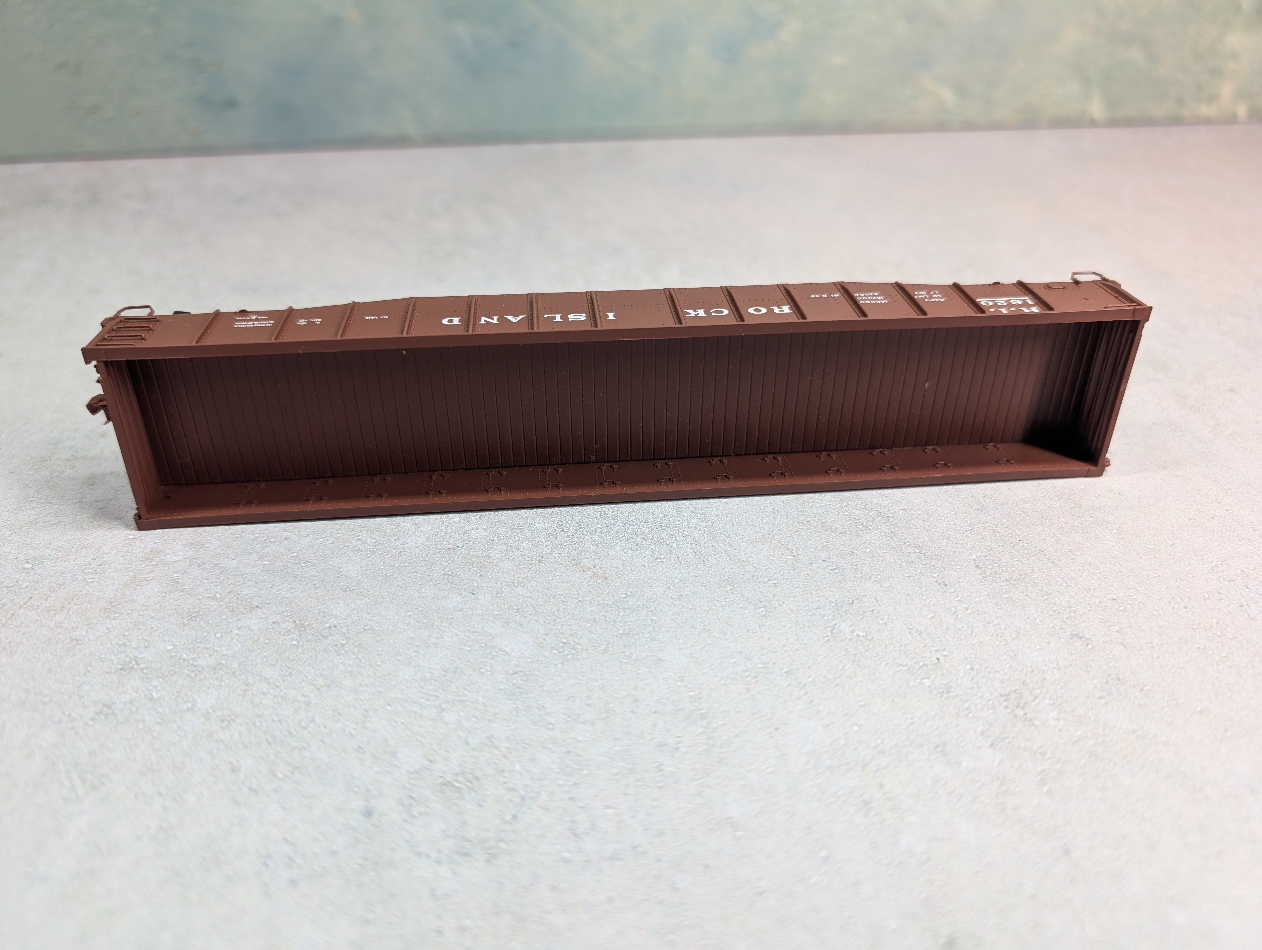USED Life-Like HO Scale Proto2000 Drop End Mill Gondola Rock Island RI #1620