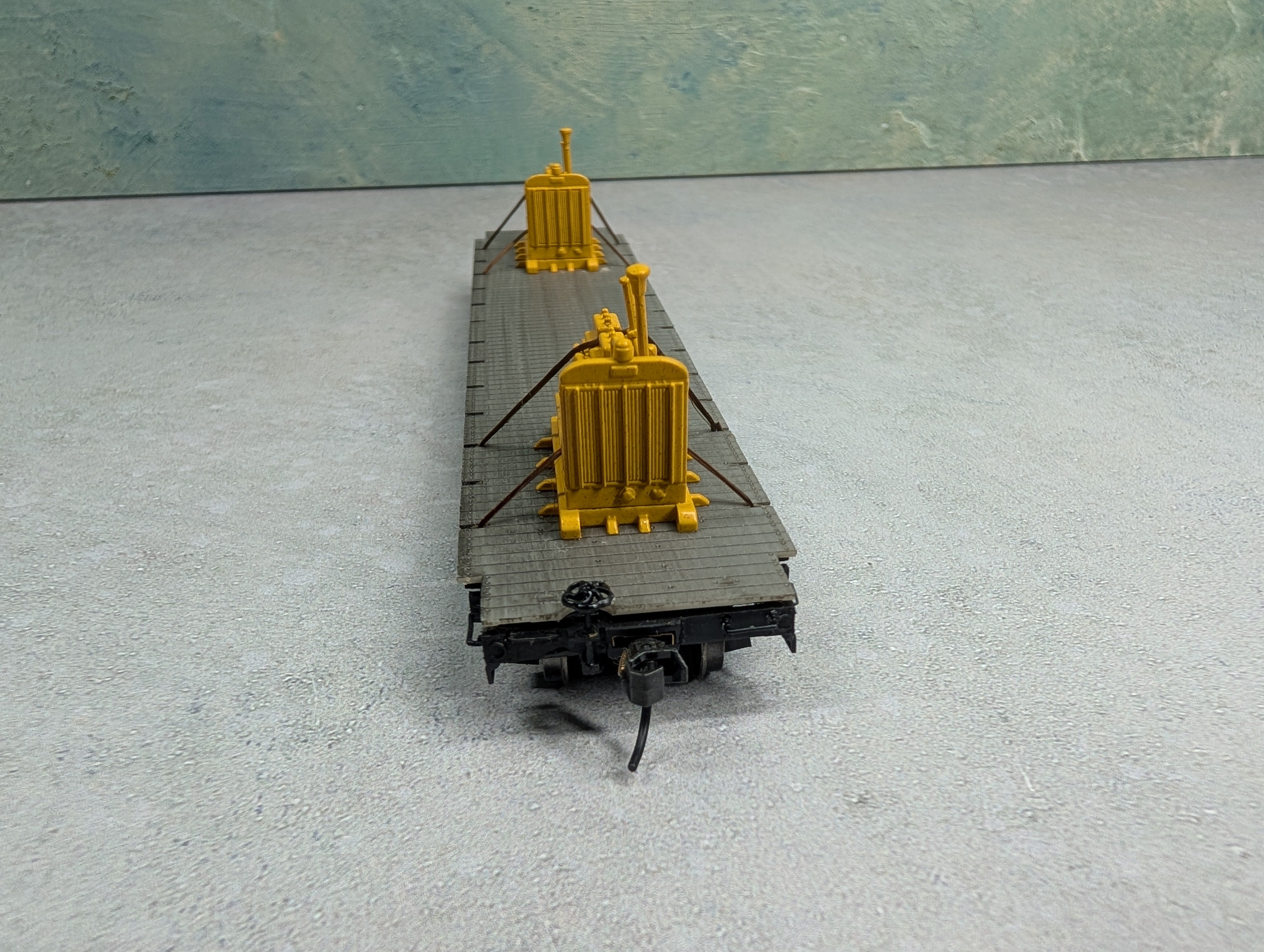 USED HO Scale 52' Gondola w/ Power Generator Loads Atlantic Coast Line ACL #77042