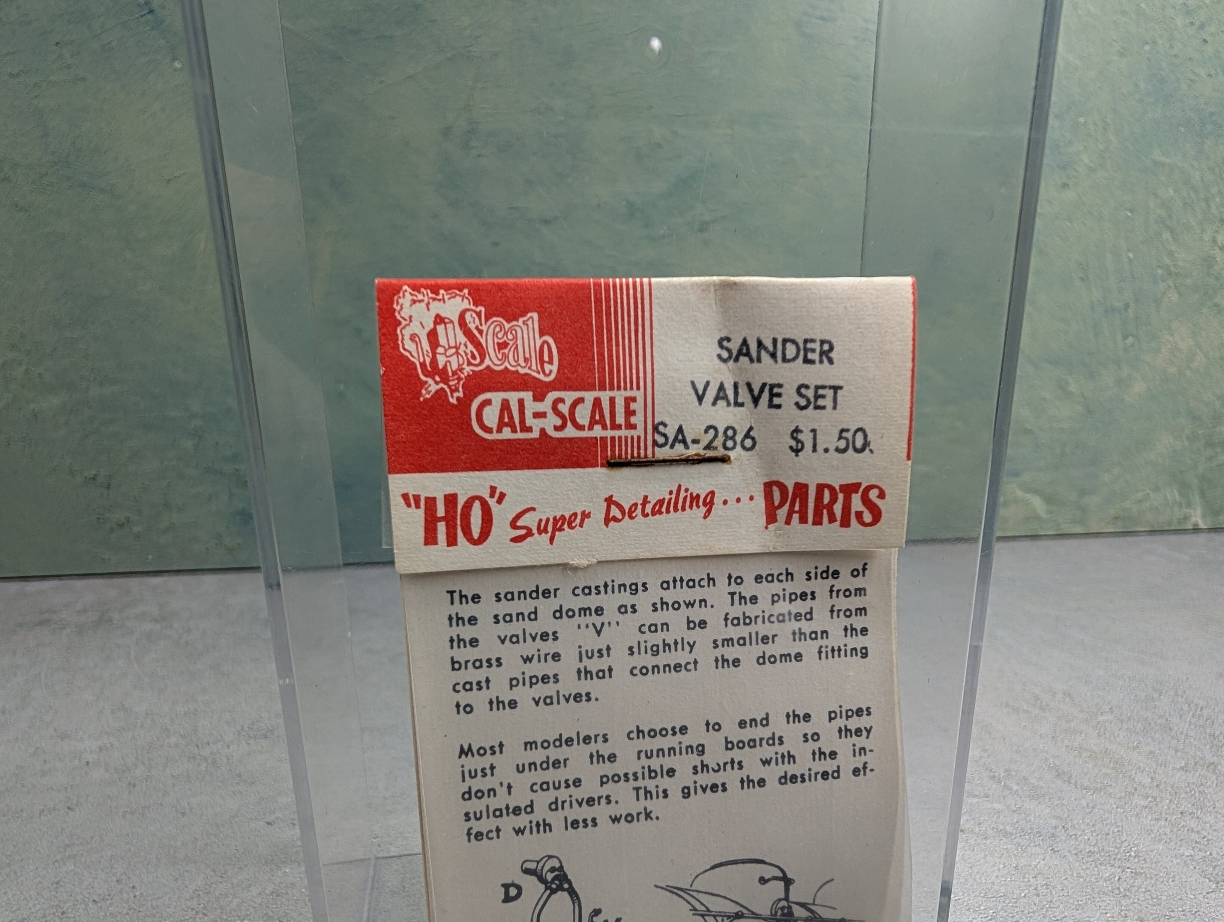 Cal Scale #SA-286 HO Scale Sander Valve Set, Brass Detail Parts