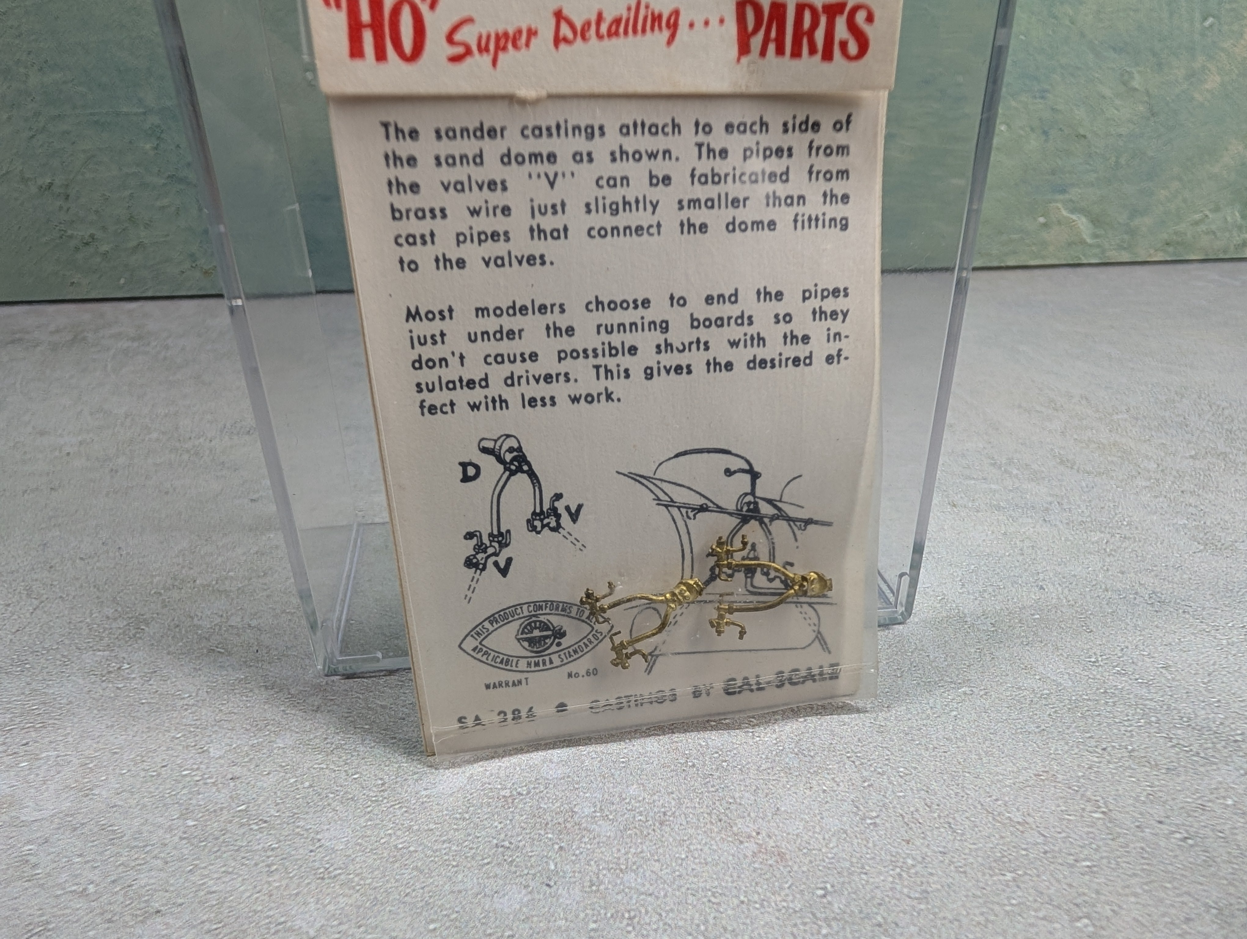 Cal Scale #SA-286 HO Scale Sander Valve Set, Brass Detail Parts