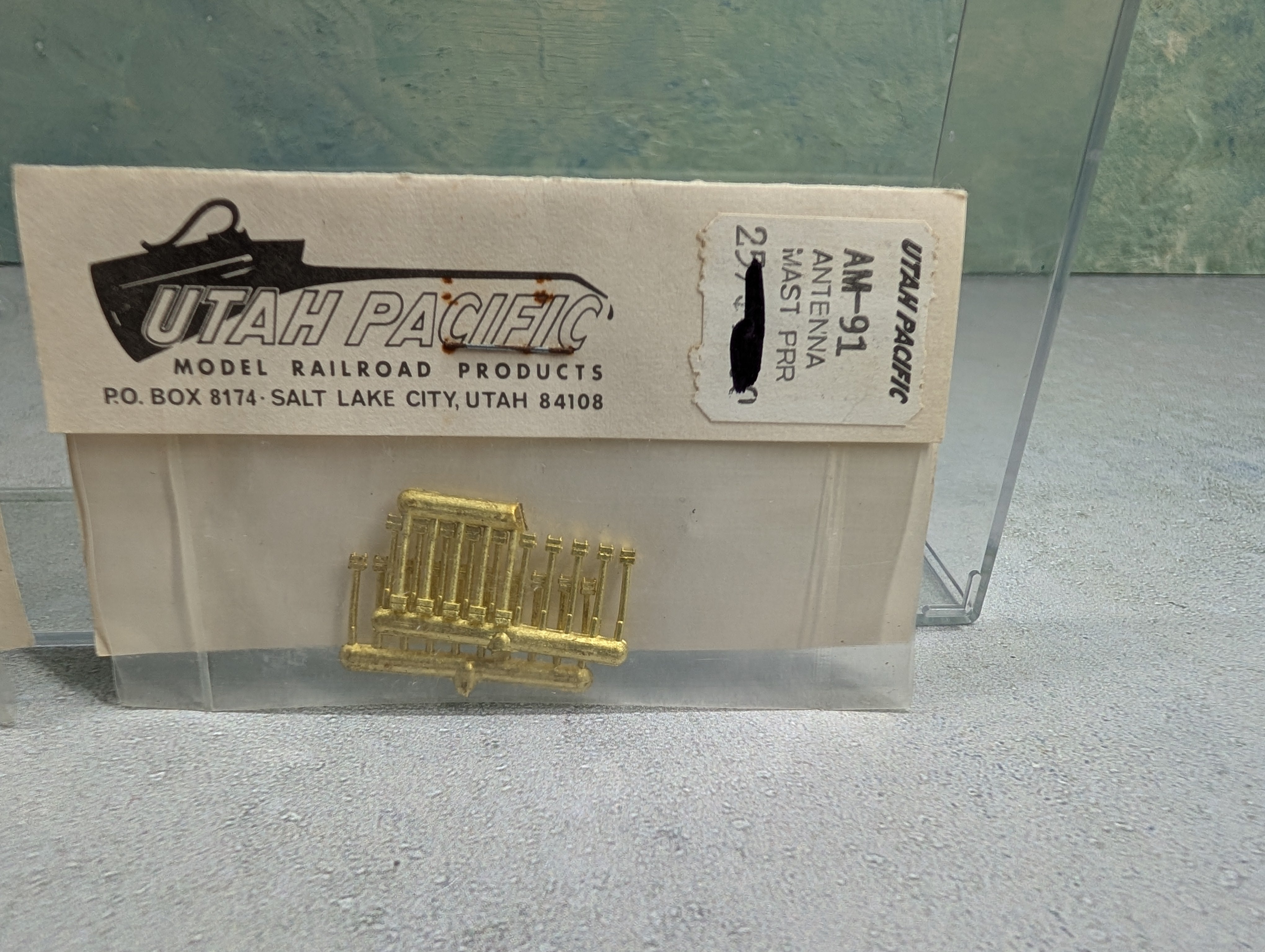 Utah Pacific #AM-91 HO Scale Antenna MAST for PRR, Brass Detail Parts (50 pcs)
