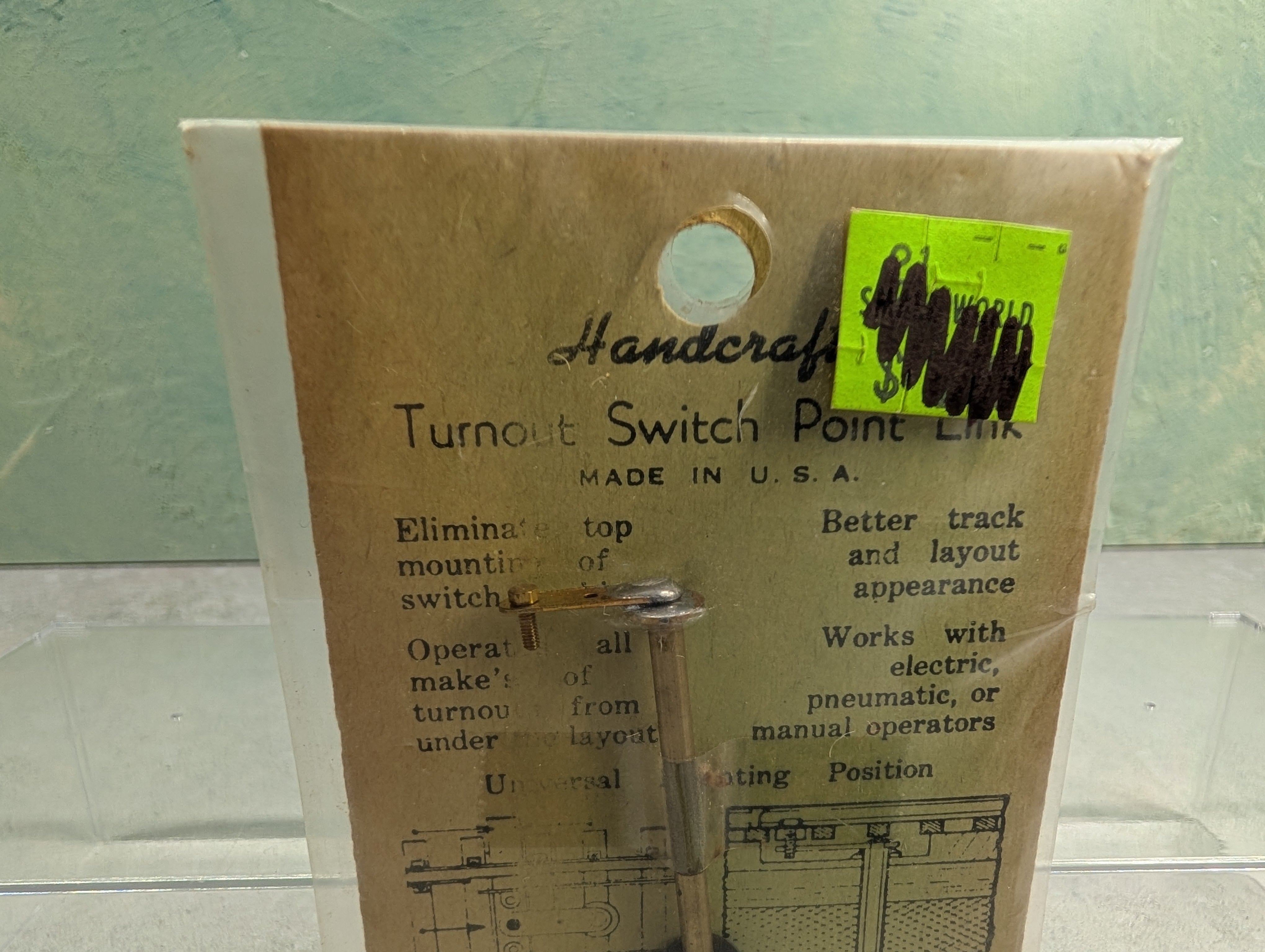 Earl R. Eshleman HO Scale Handcrafted Turnout Switch Point Link Size No. 2