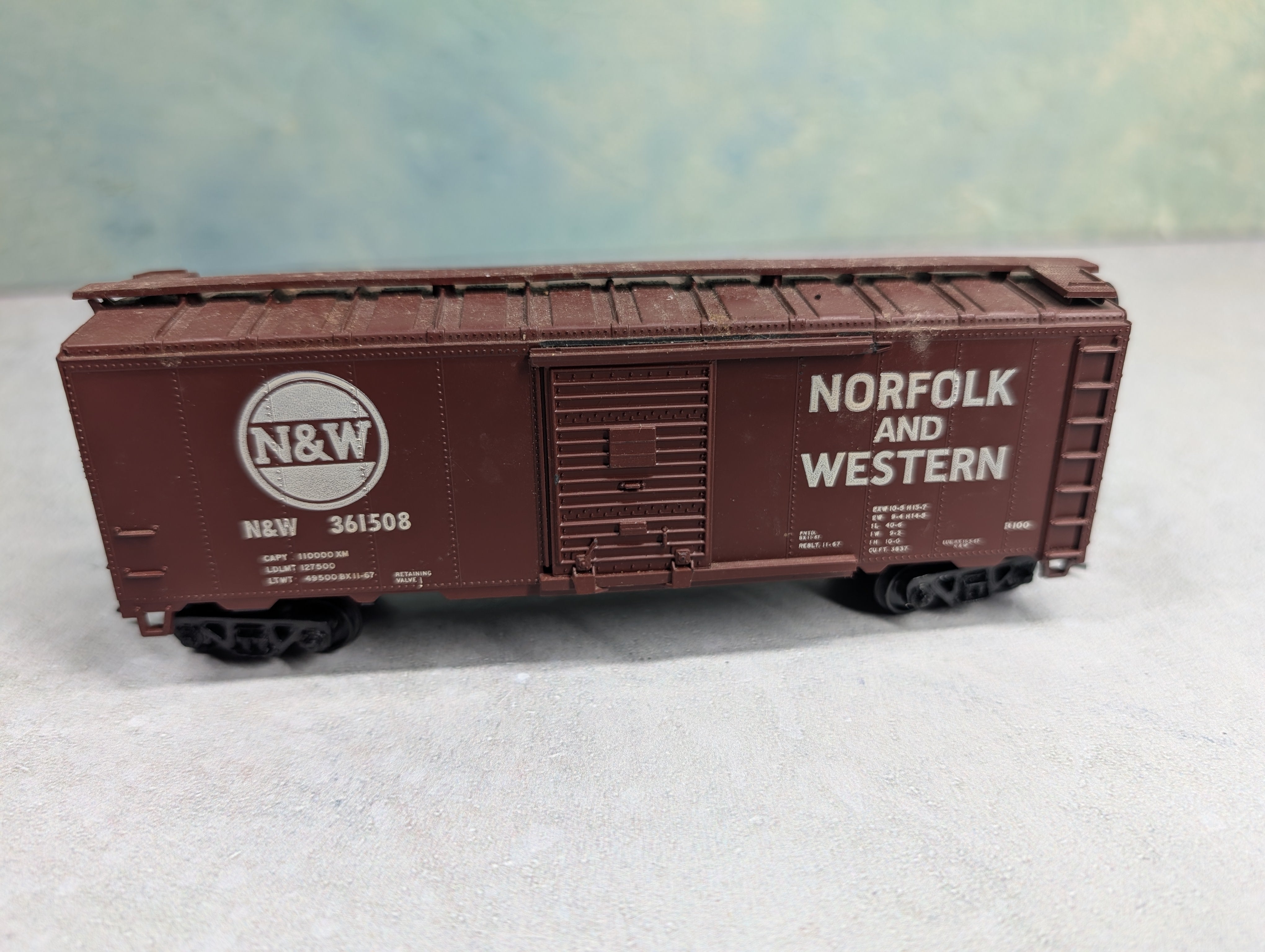 USED Athearn HO Scale 40' Box Car Norfolk & Western N&W #361508