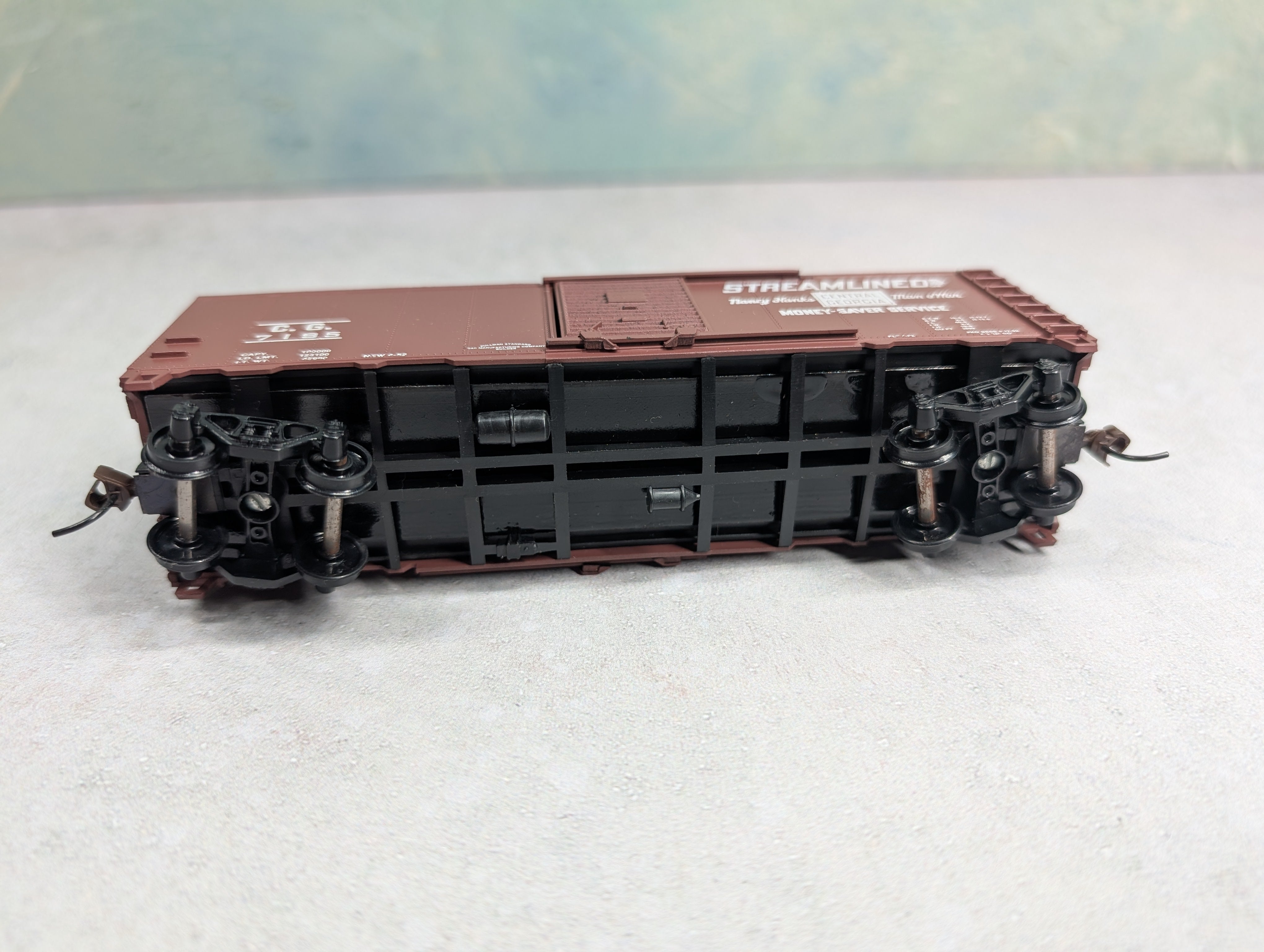 USED Athearn HO Scale 40' Box Car Central of Georgia CG #7195