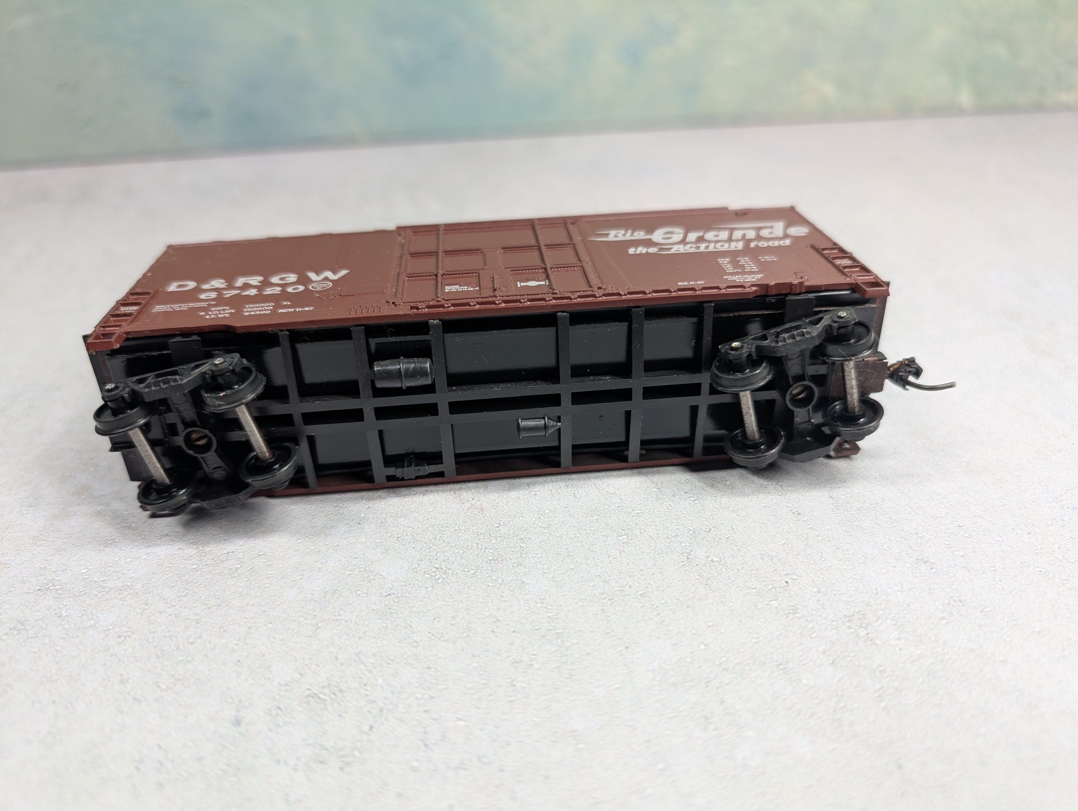 USED Athearn HO Scale 40' Hi-Cube Box Car Rio Grande D&RGW #67420