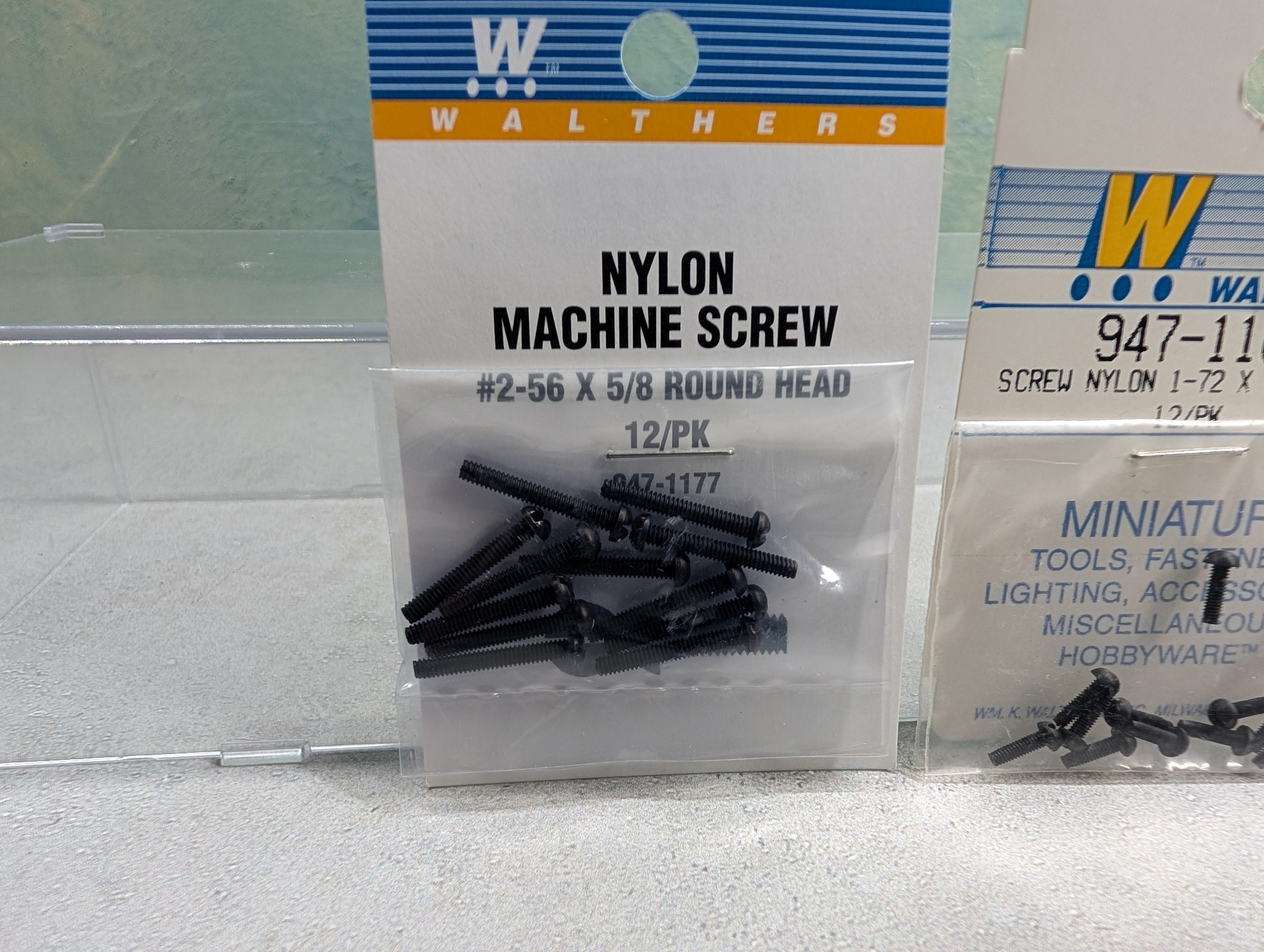 Walthers 941-1163, 947-1177 HO Scale Nylon Screws (2 packs pcs)