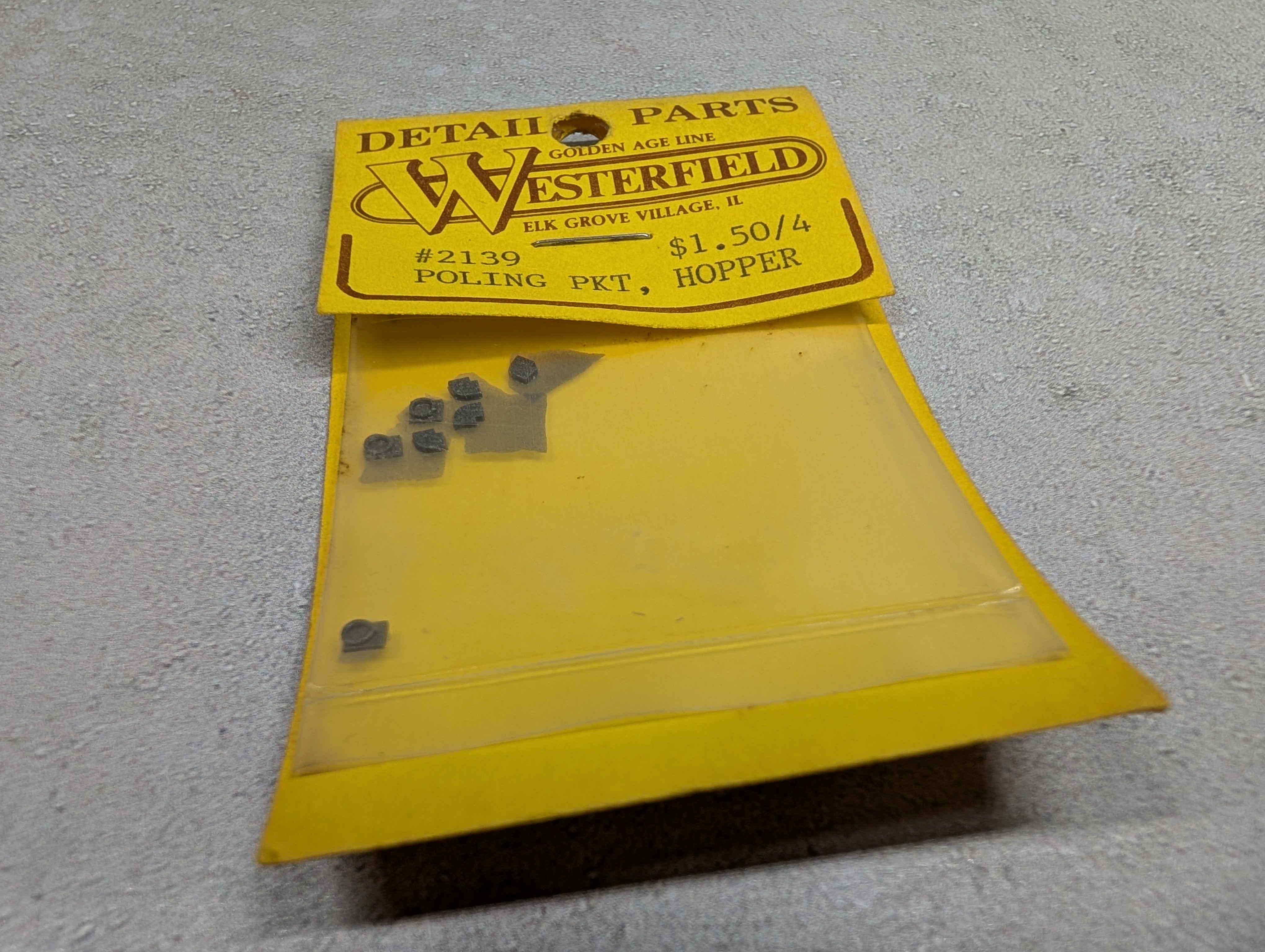 Westerfield 2139 HO Scale Poling Pocket for Hopper