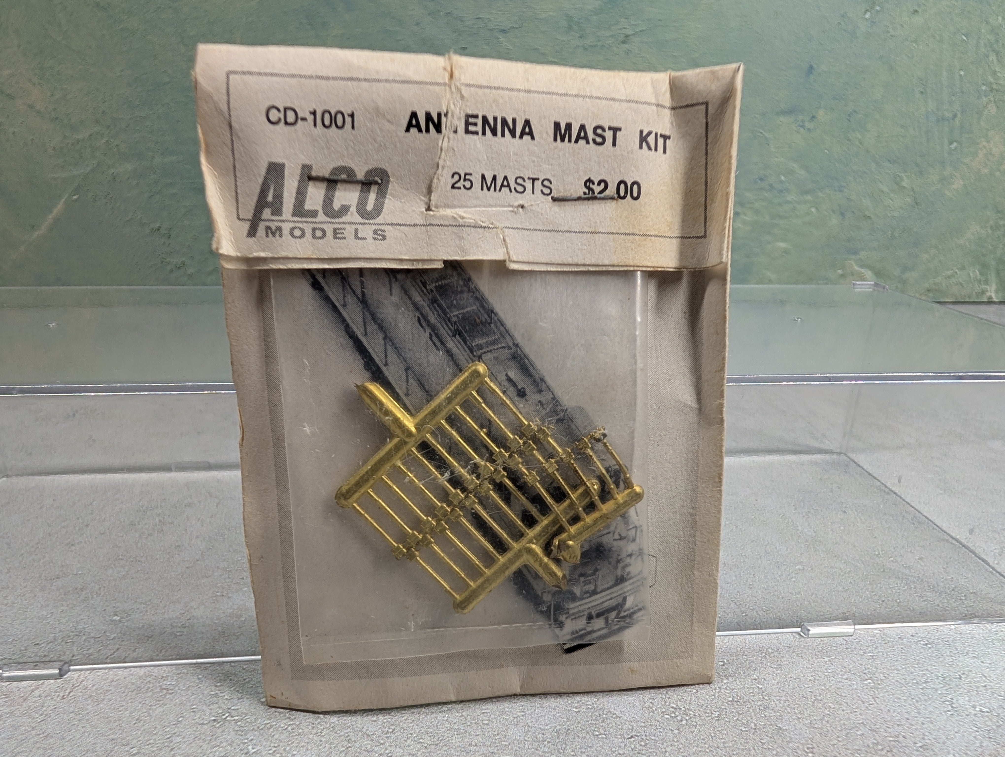 Alco Models CV1001 HO Scale Antenna Mast Kit Brass Detail Parts (25 pcs)