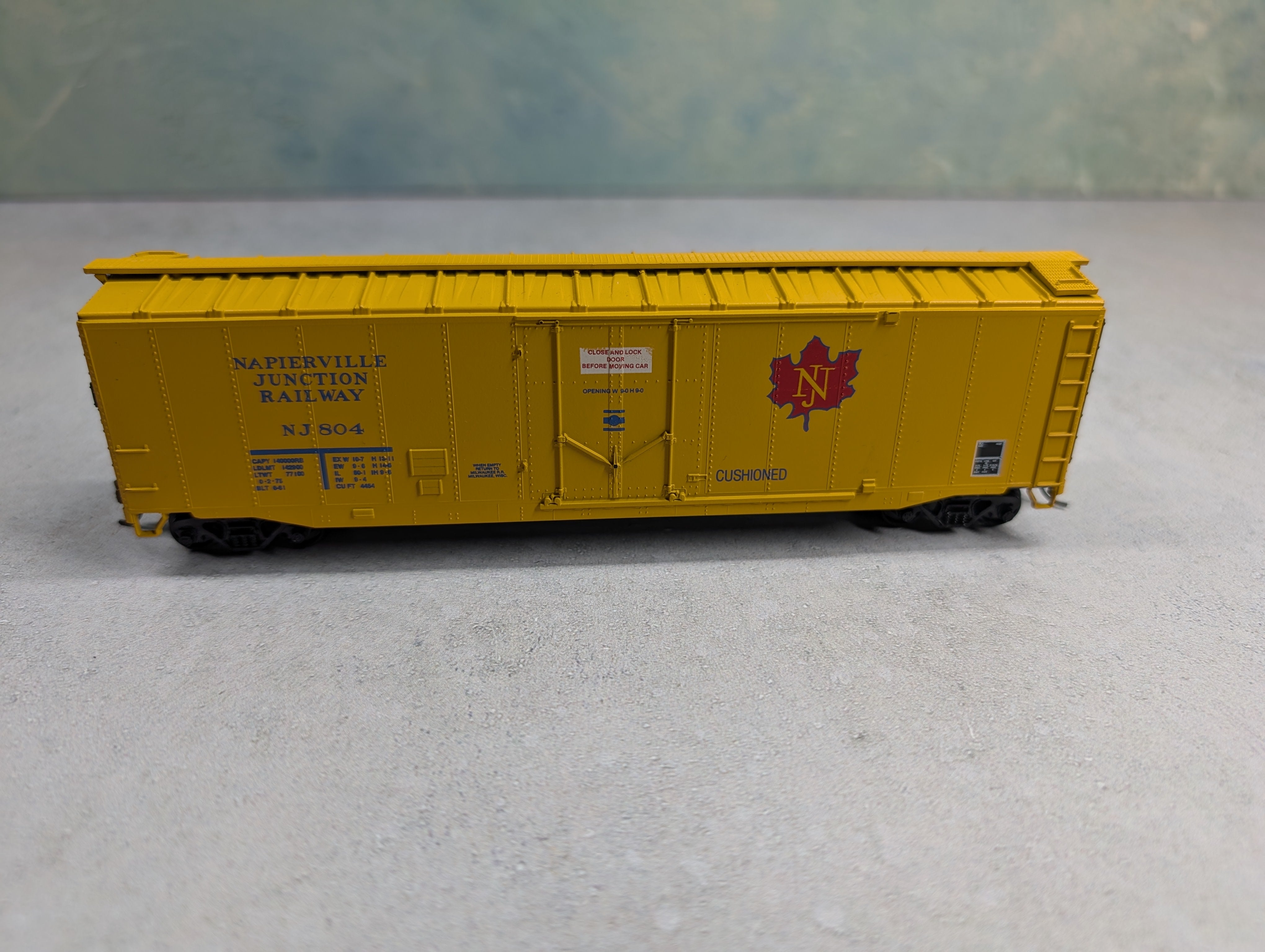 USED Athearn HO Scale 50' Box Car Napierville Junction NJ #804