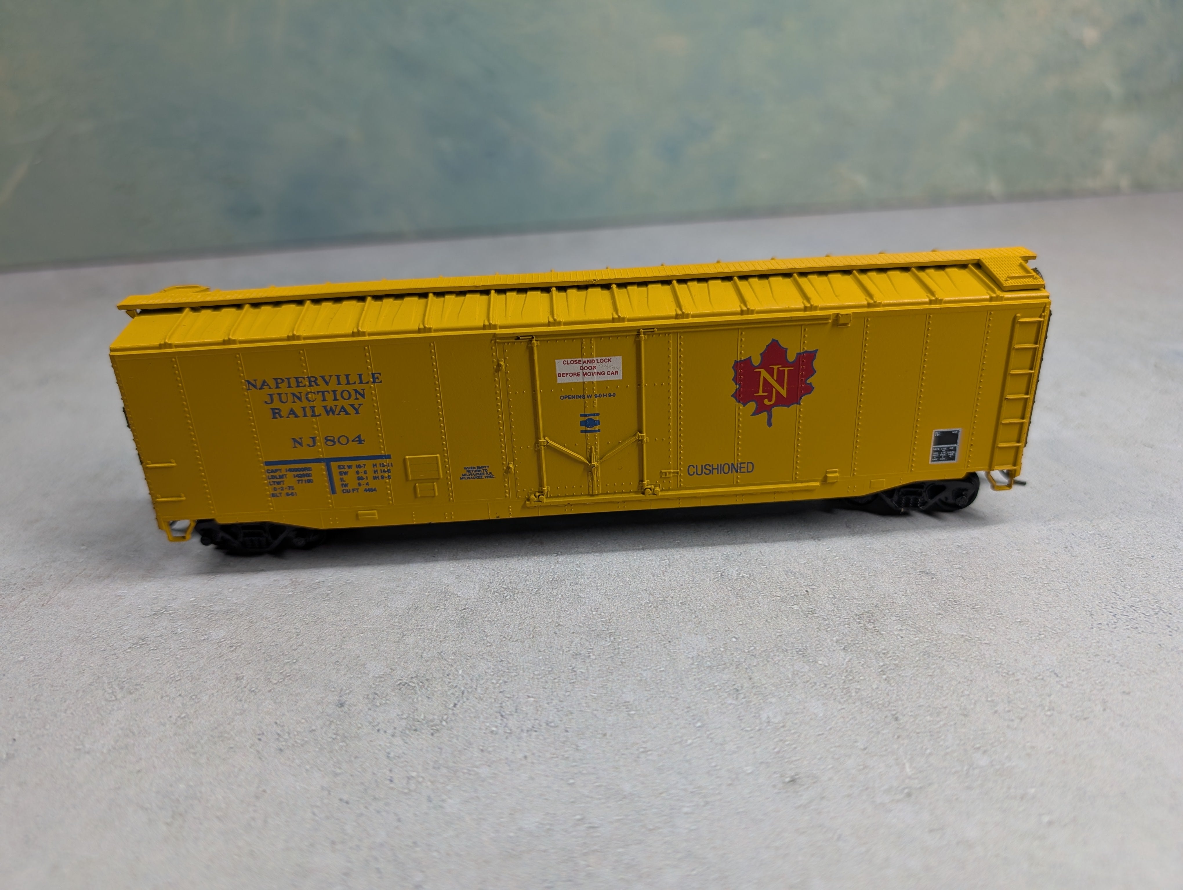 USED Athearn HO Scale 50' Box Car Napierville Junction NJ #804
