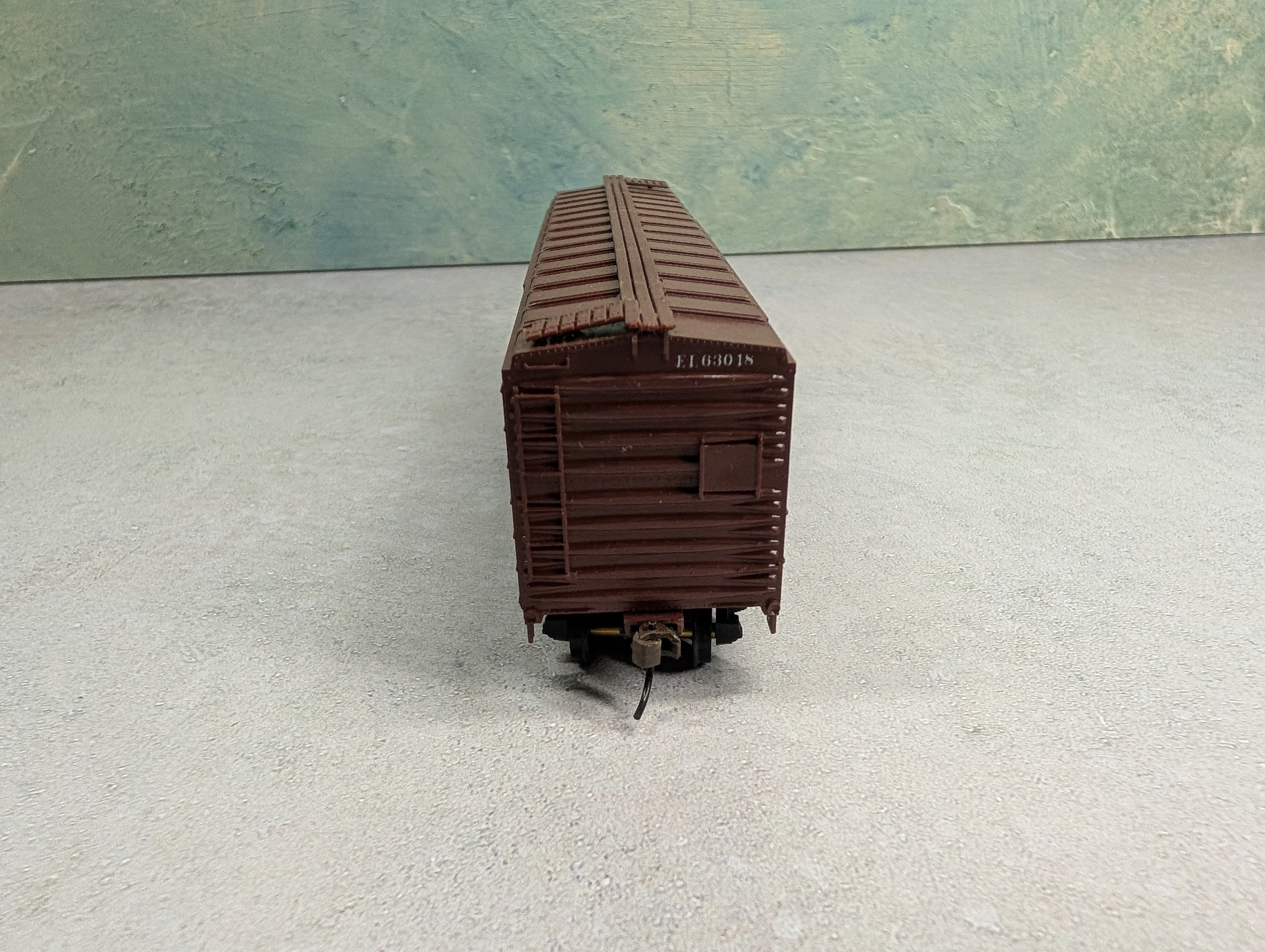 USED Bowser HO Scale 50' Box Car Erie Lackawanna EL #63018
