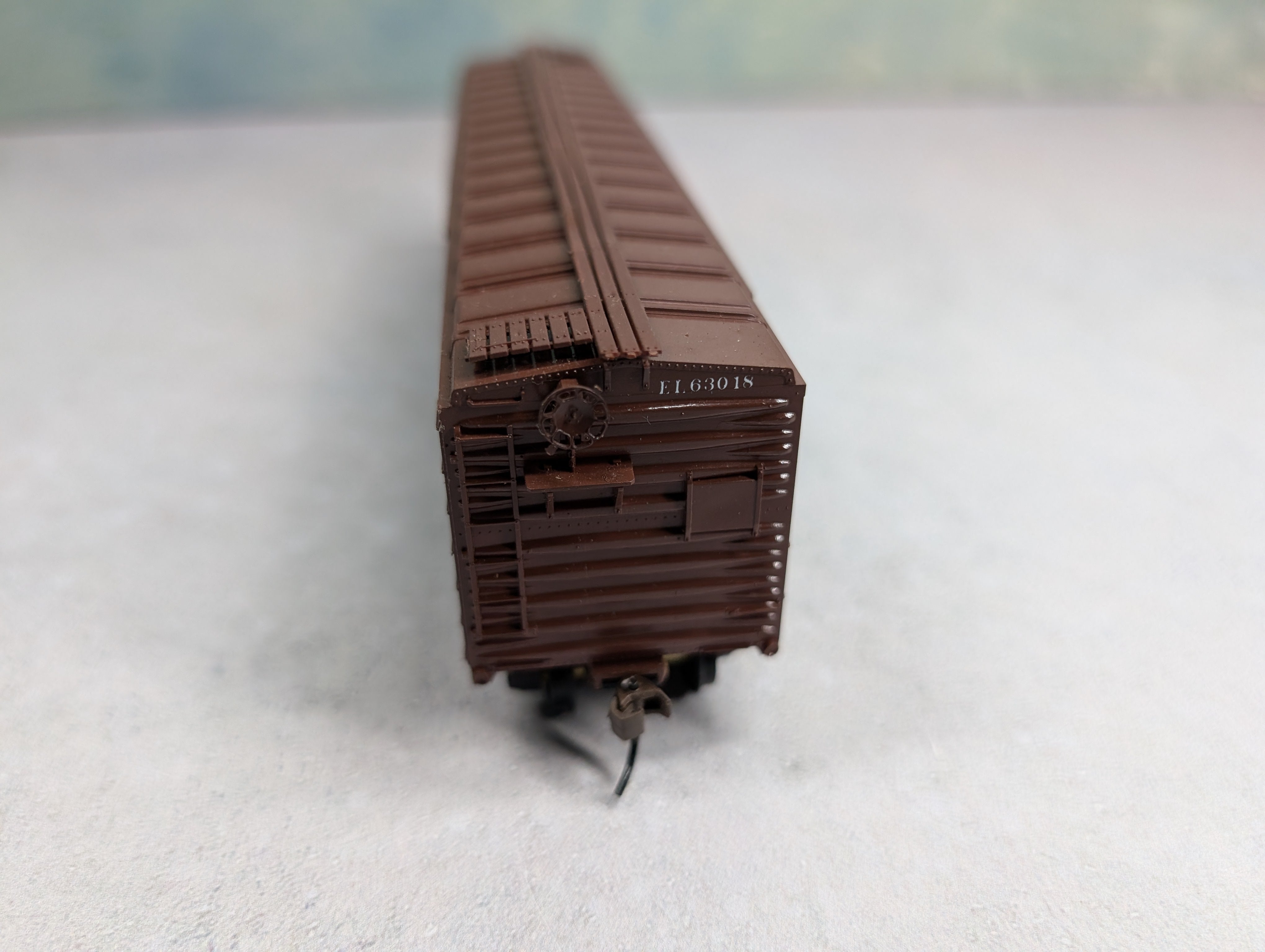 USED Bowser HO Scale 50' Box Car Erie Lackawanna EL #63018