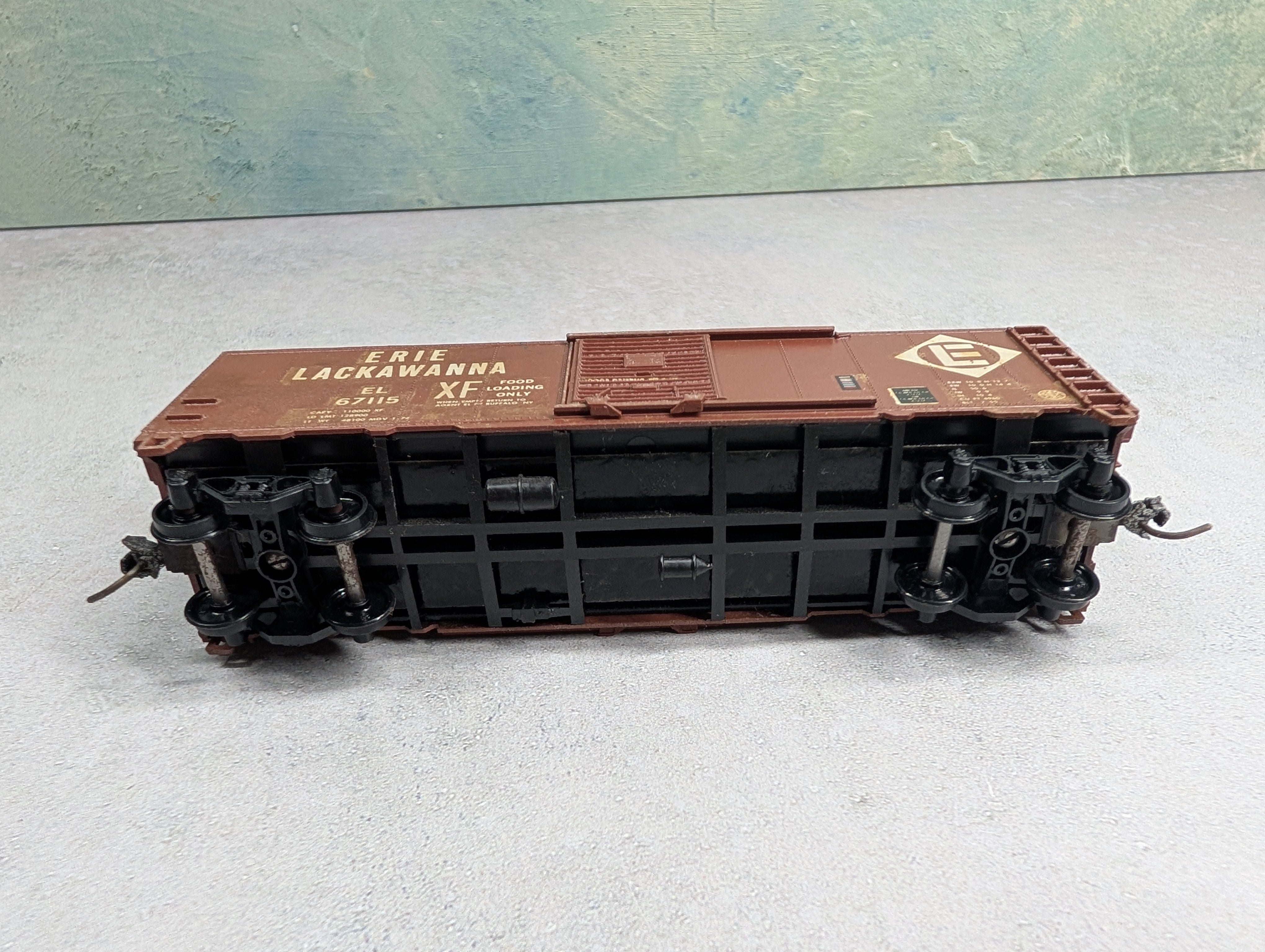 USED Athearn HO Scale 40' Box Car Erie Lackawanna EL #67115 Decal