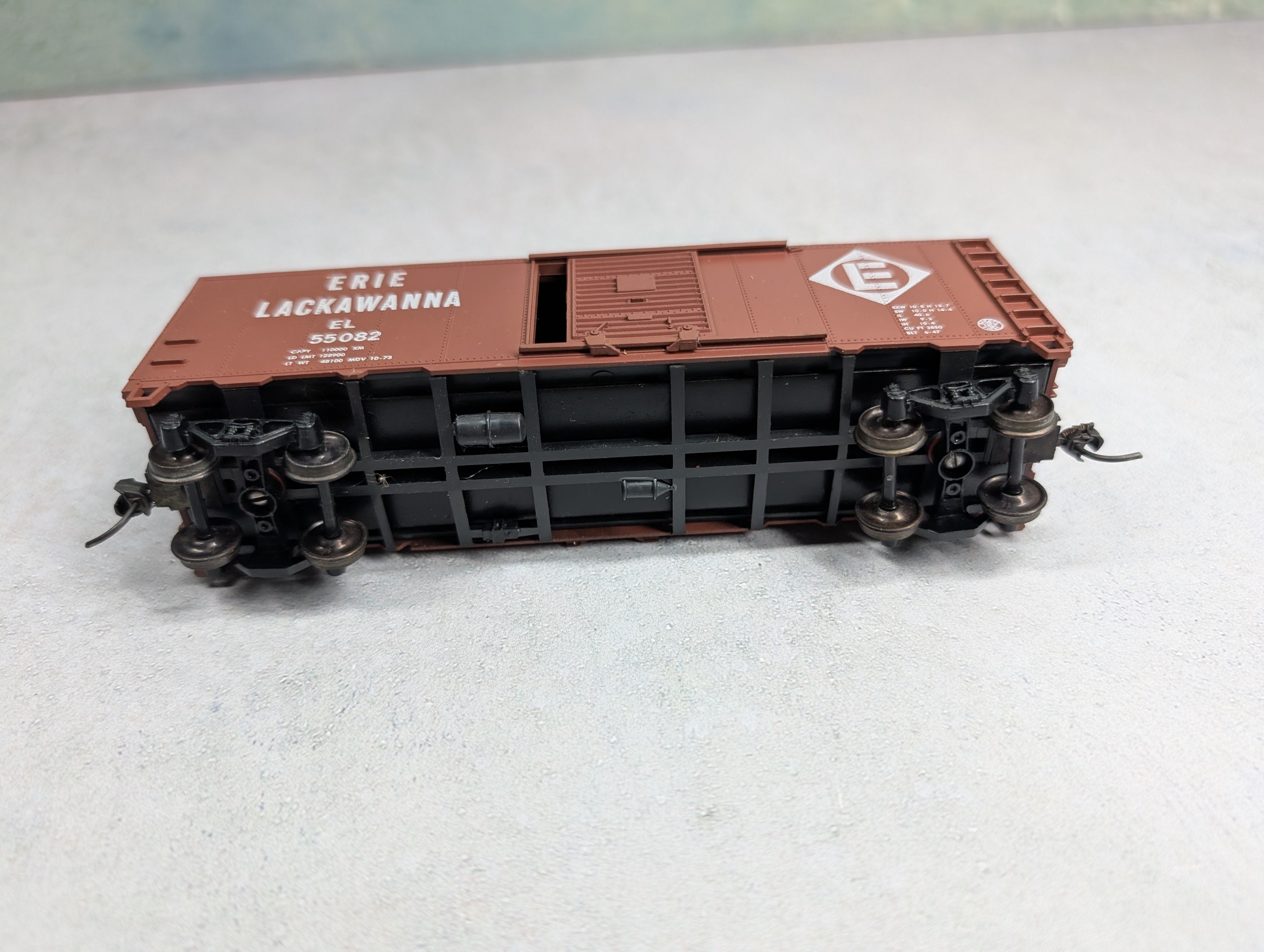 USED Athearn HO Scale 40' Box Car Erie Lackawanna EL #55082