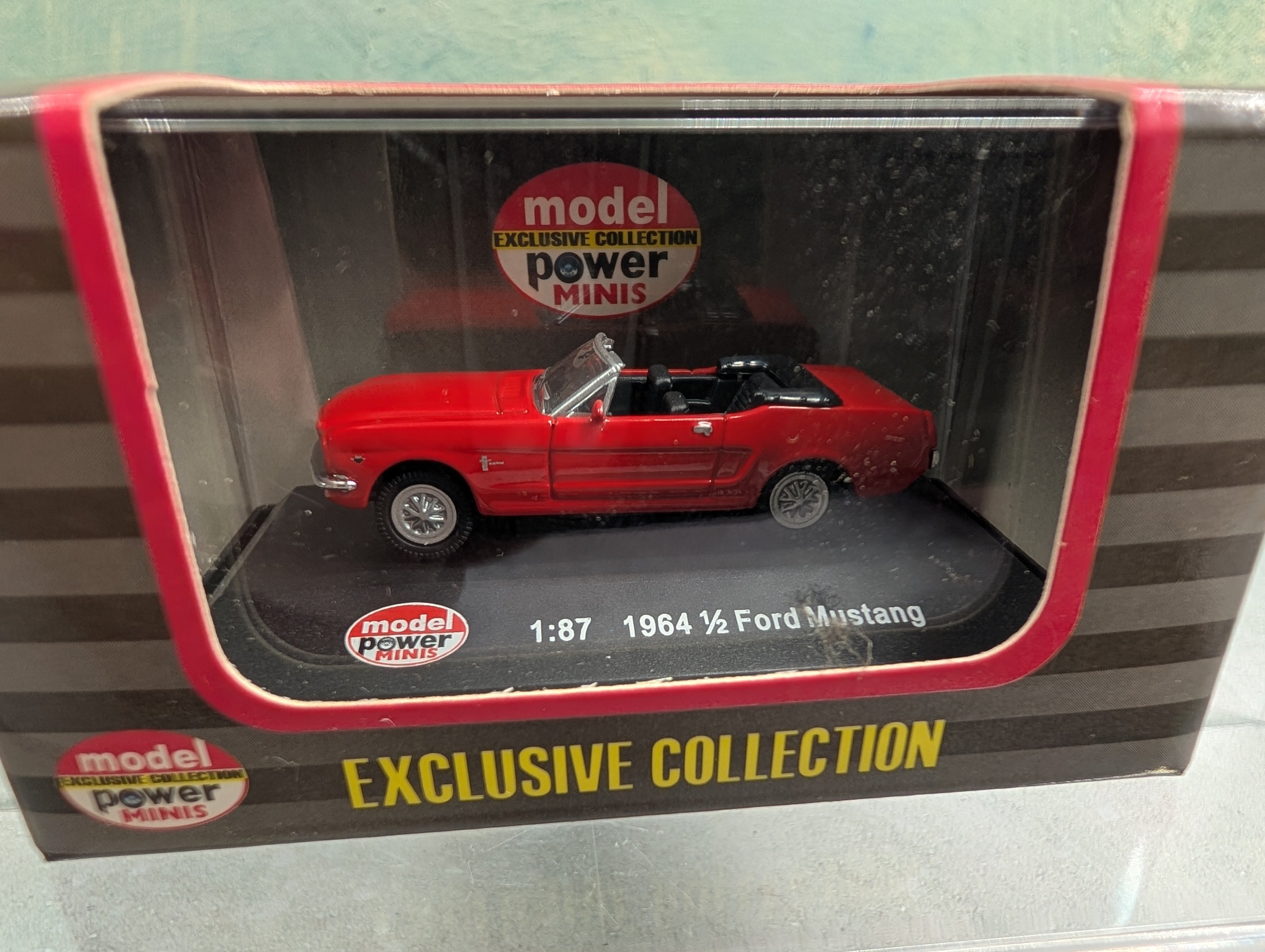 Model Power 19246 HO Scale Red 1964 1/2 Ford Mustang
