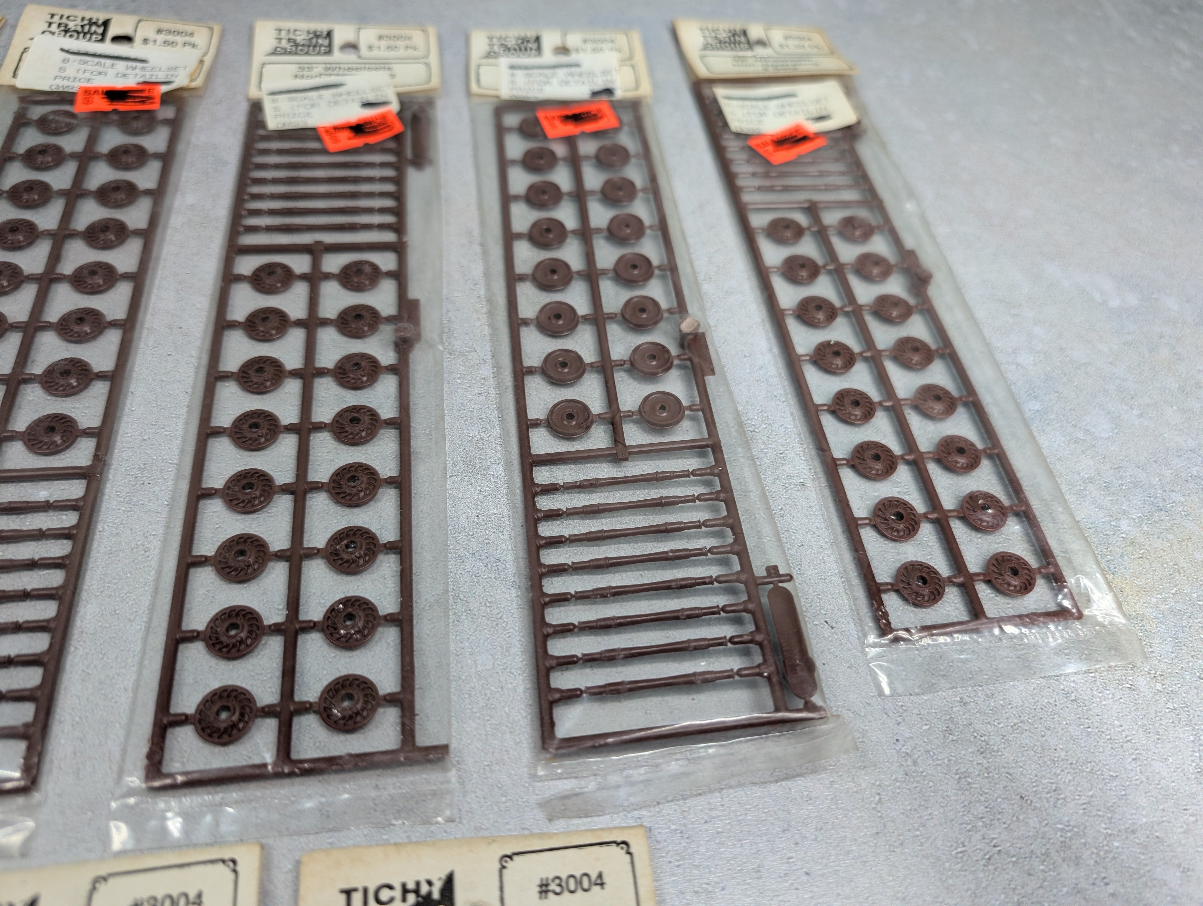 Tichy Train Group 3004 HO Scale Lot of 33" Wheelsets Non-Operating (13 pcs)