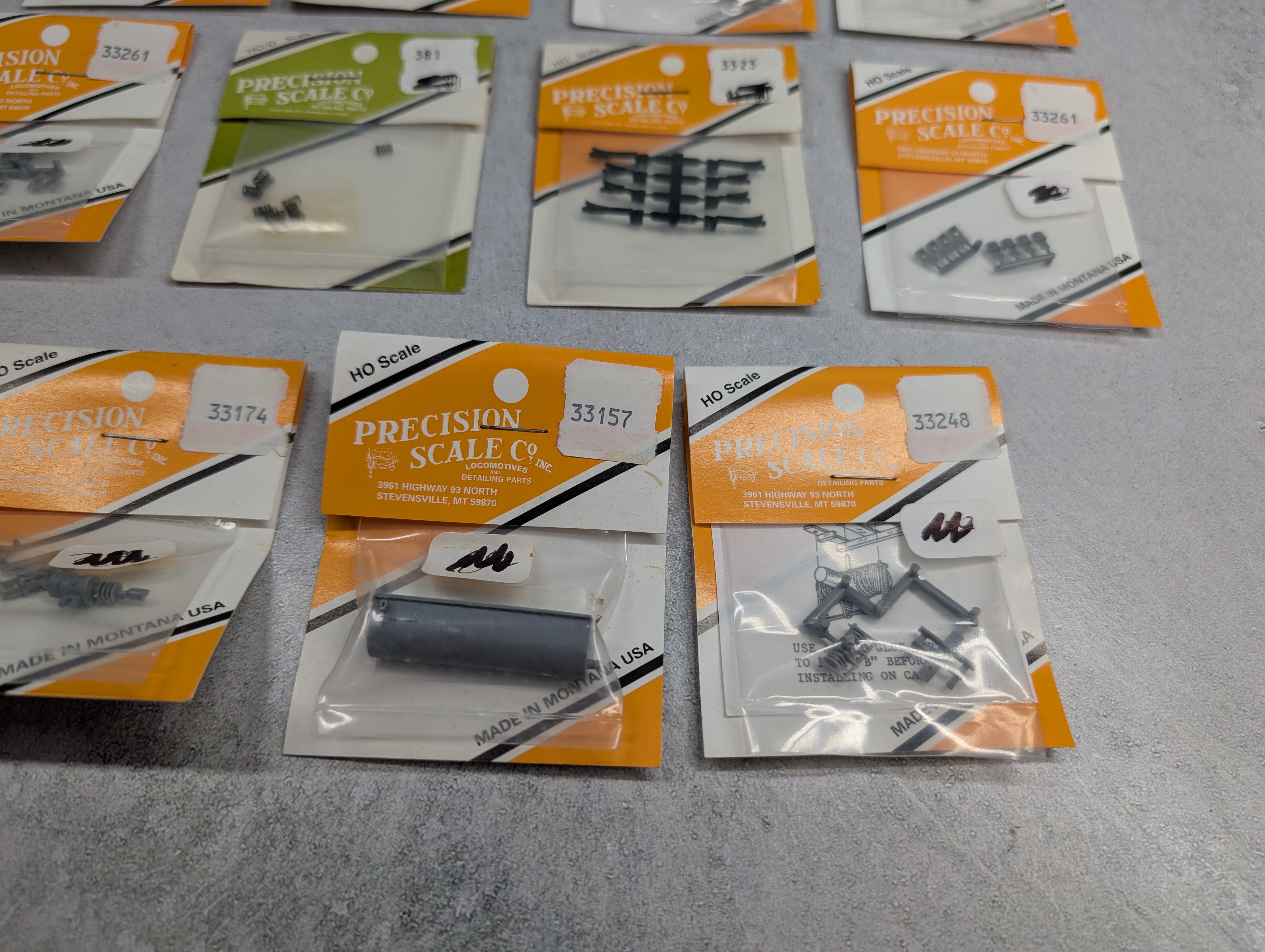 Precision Scale Co HO Scale Large Lot of Detail Parts Generator, Transfer Drive, Brake Hangers + more (19 pcs)