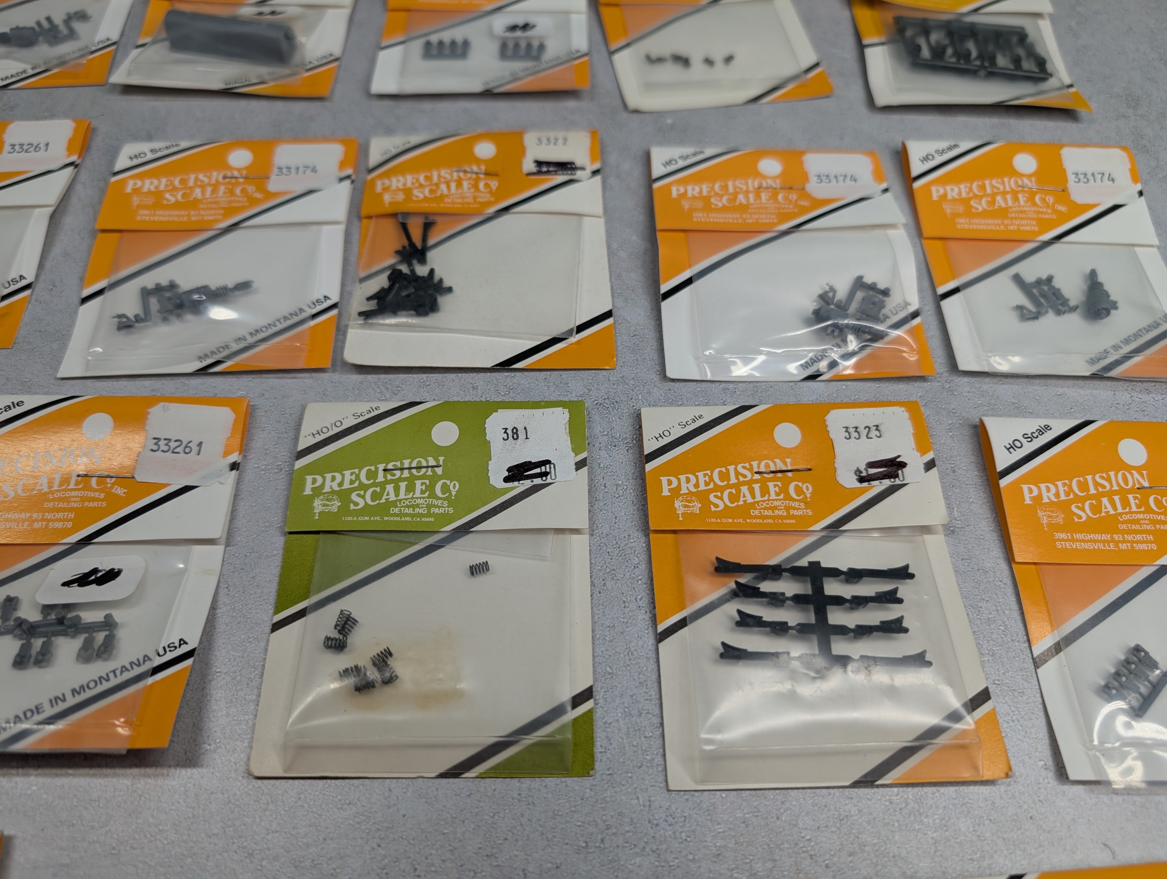 Precision Scale Co HO Scale Large Lot of Detail Parts Generator, Transfer Drive, Brake Hangers + more (19 pcs)