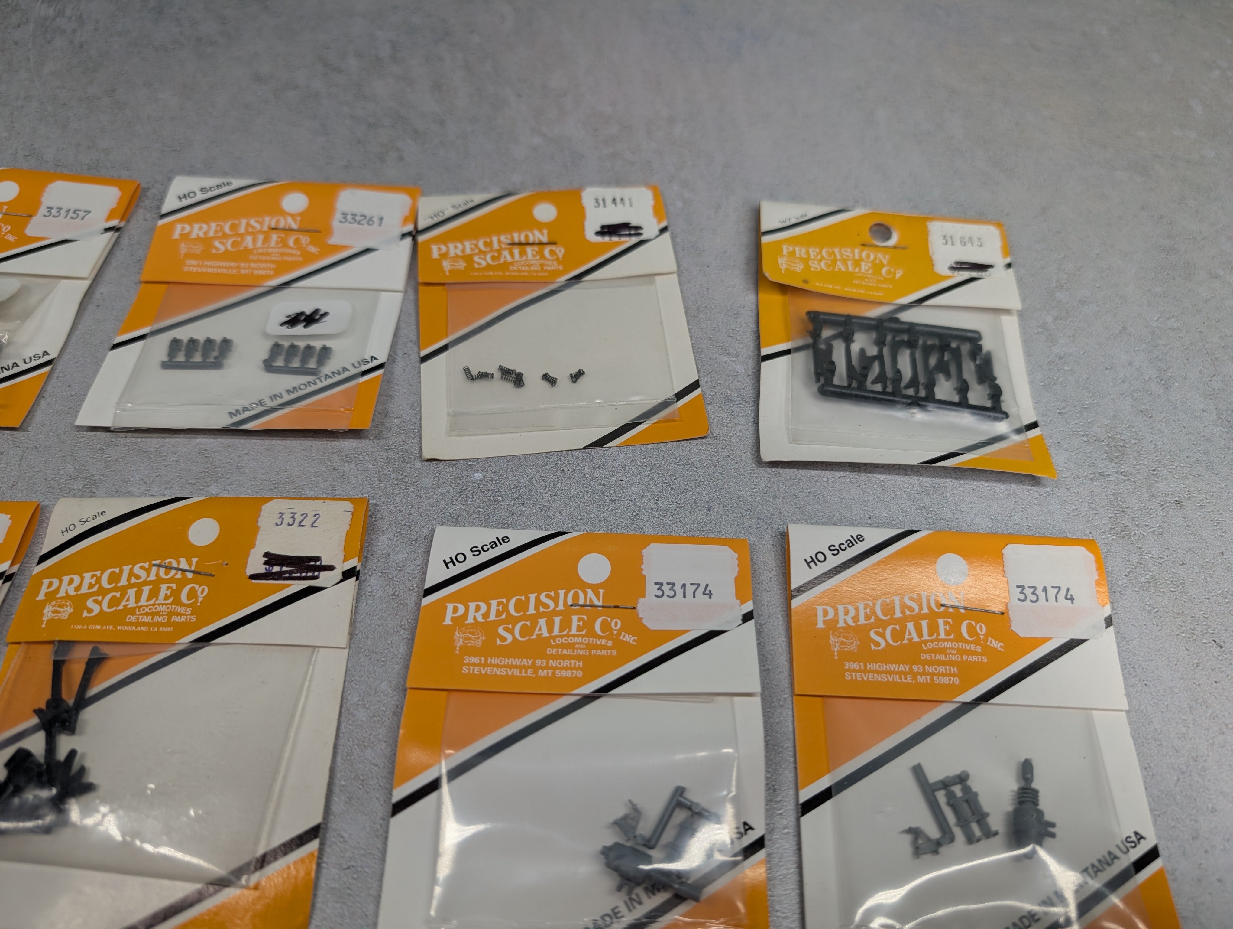 Precision Scale Co HO Scale Large Lot of Detail Parts Generator, Transfer Drive, Brake Hangers + more (19 pcs)