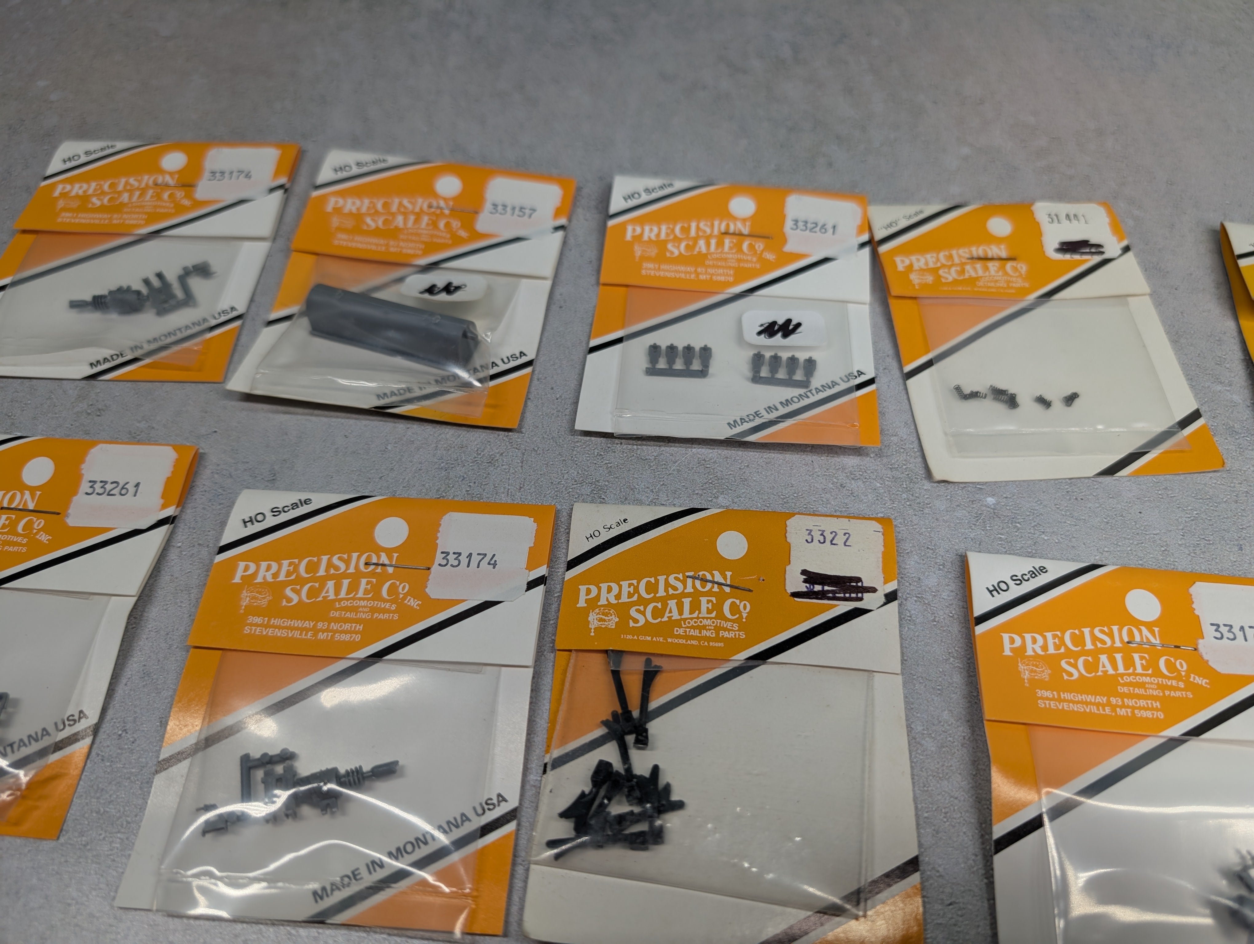 Precision Scale Co HO Scale Large Lot of Detail Parts Generator, Transfer Drive, Brake Hangers + more (19 pcs)