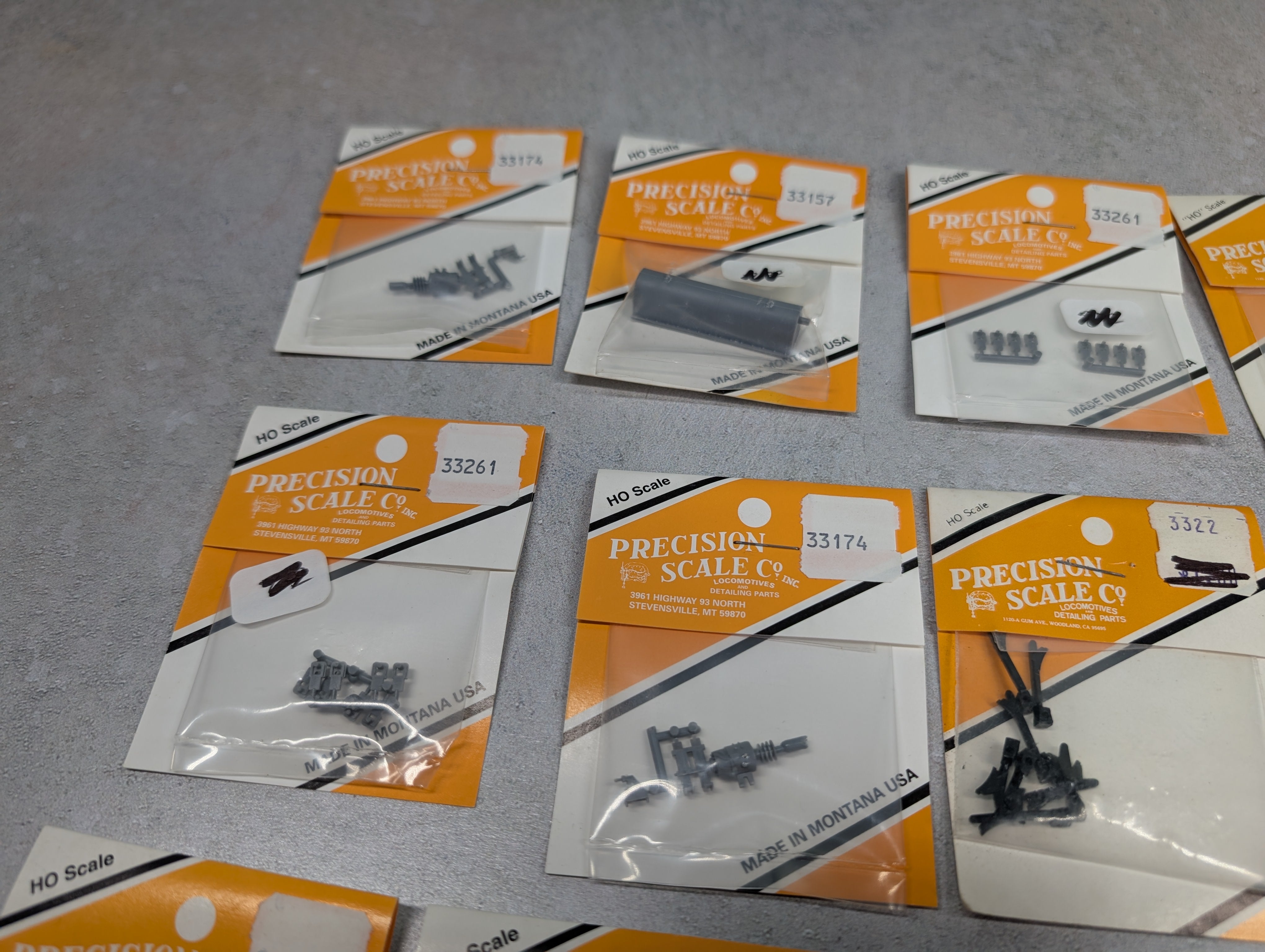 Precision Scale Co HO Scale Large Lot of Detail Parts Generator, Transfer Drive, Brake Hangers + more (19 pcs)