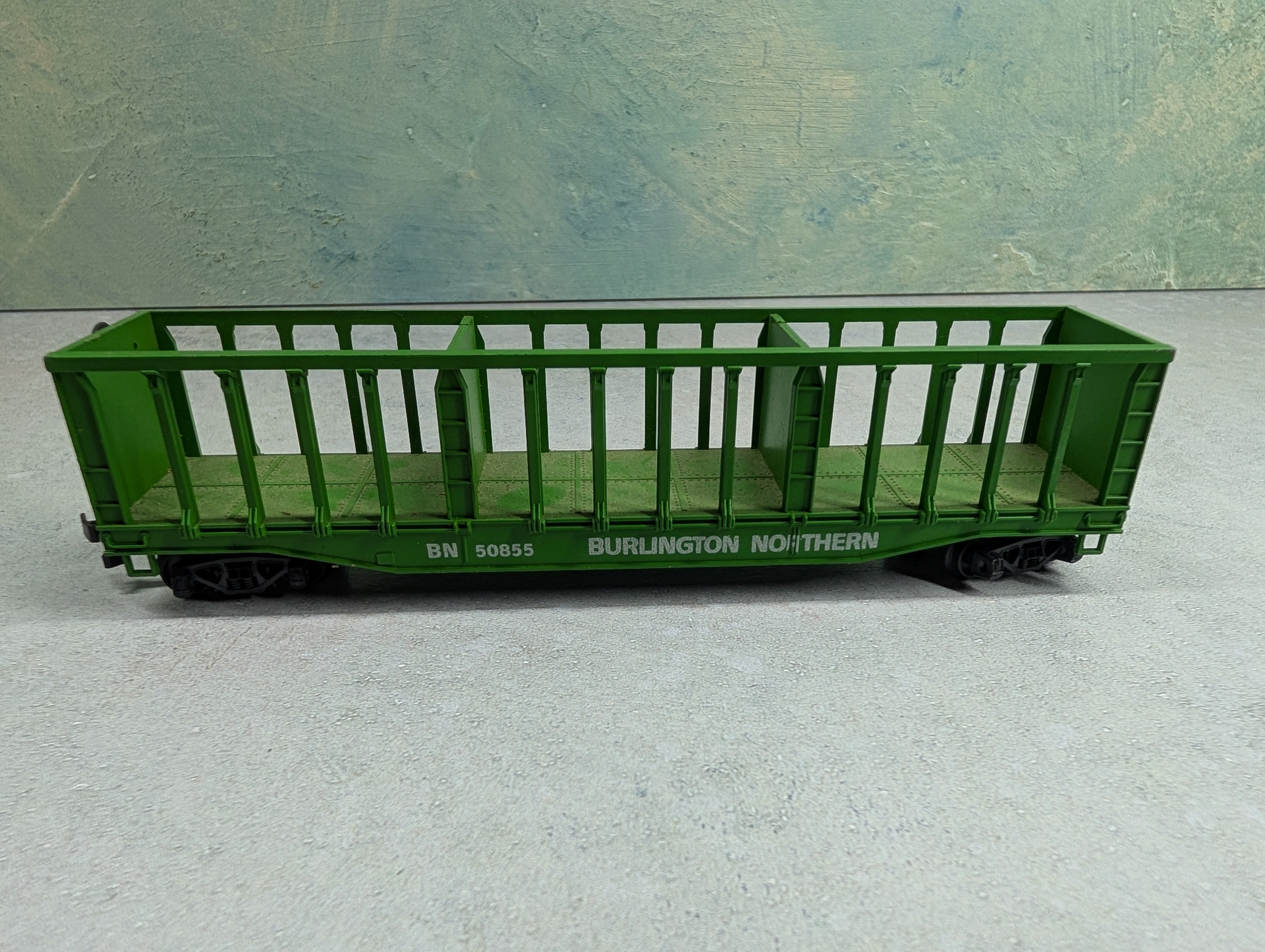 USED AHM HO Scale Pulpwood Car Burlington Northern BN #50855