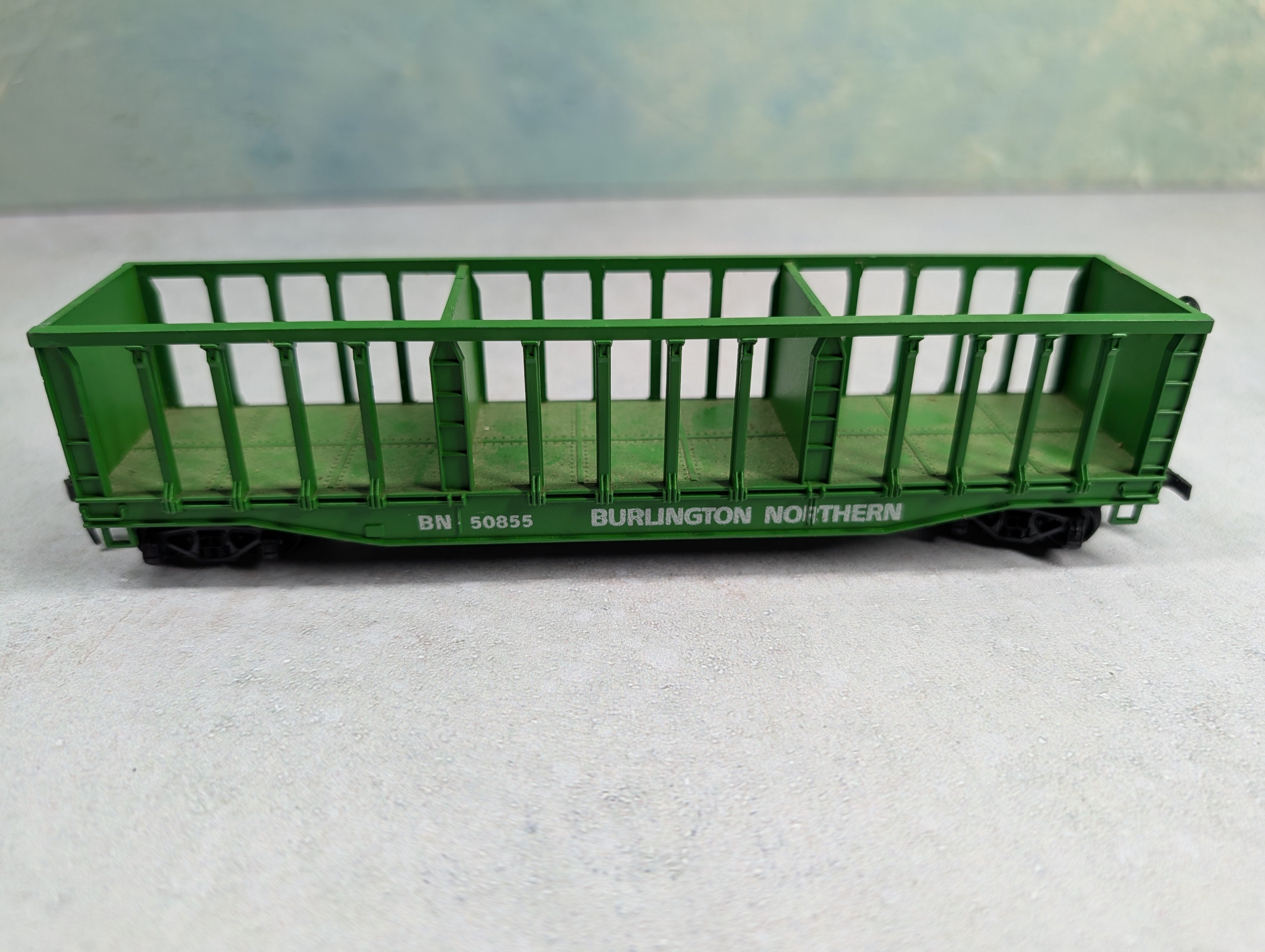 USED AHM HO Scale Pulpwood Car Burlington Northern BN #50855