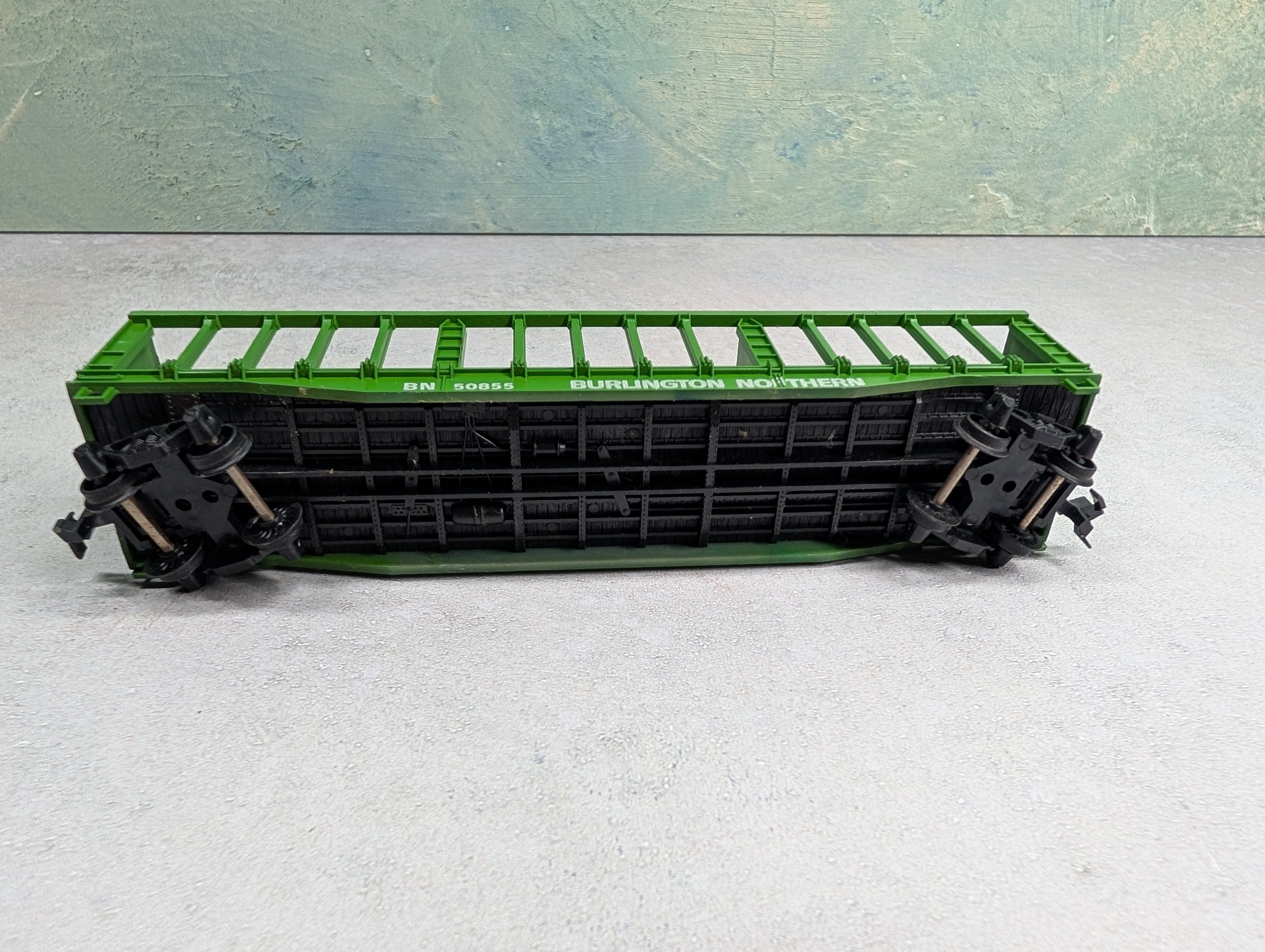 USED AHM HO Scale Pulpwood Car Burlington Northern BN #50855