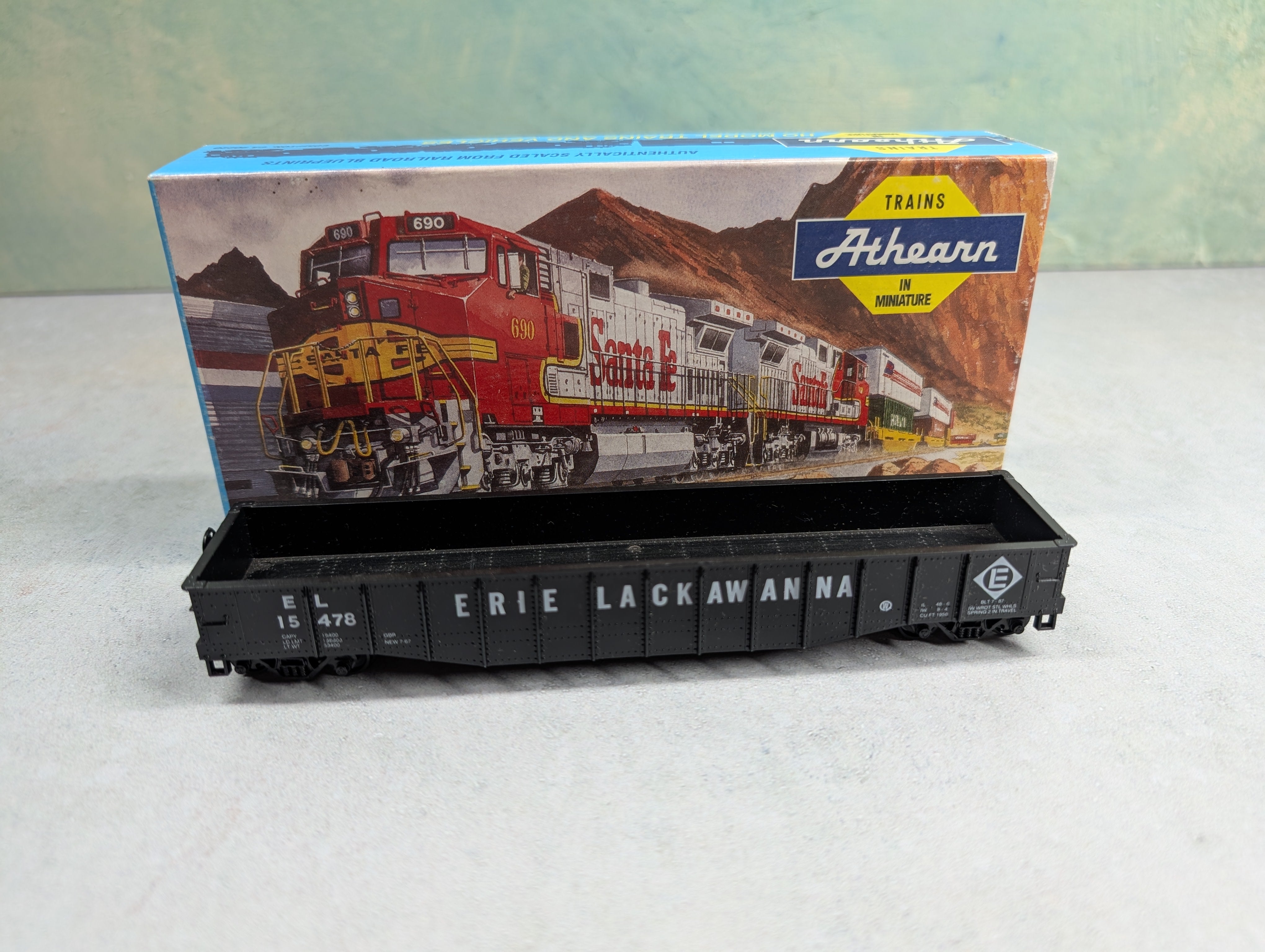 USED Athearn 1645 HO Scale 50' Gondola Erie Lackawanna EL #15478
