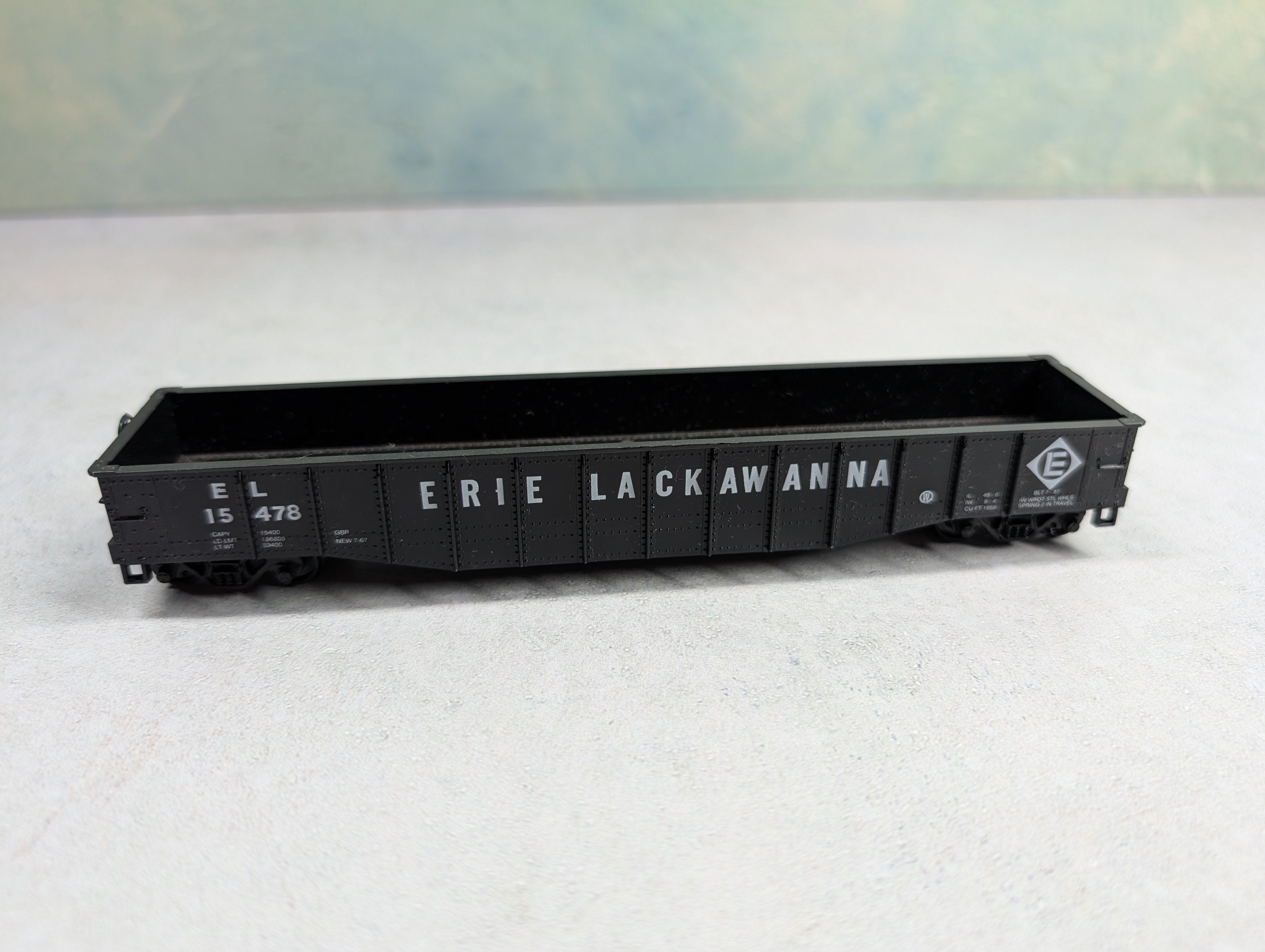 USED Athearn 1645 HO Scale 50' Gondola Erie Lackawanna EL #15478