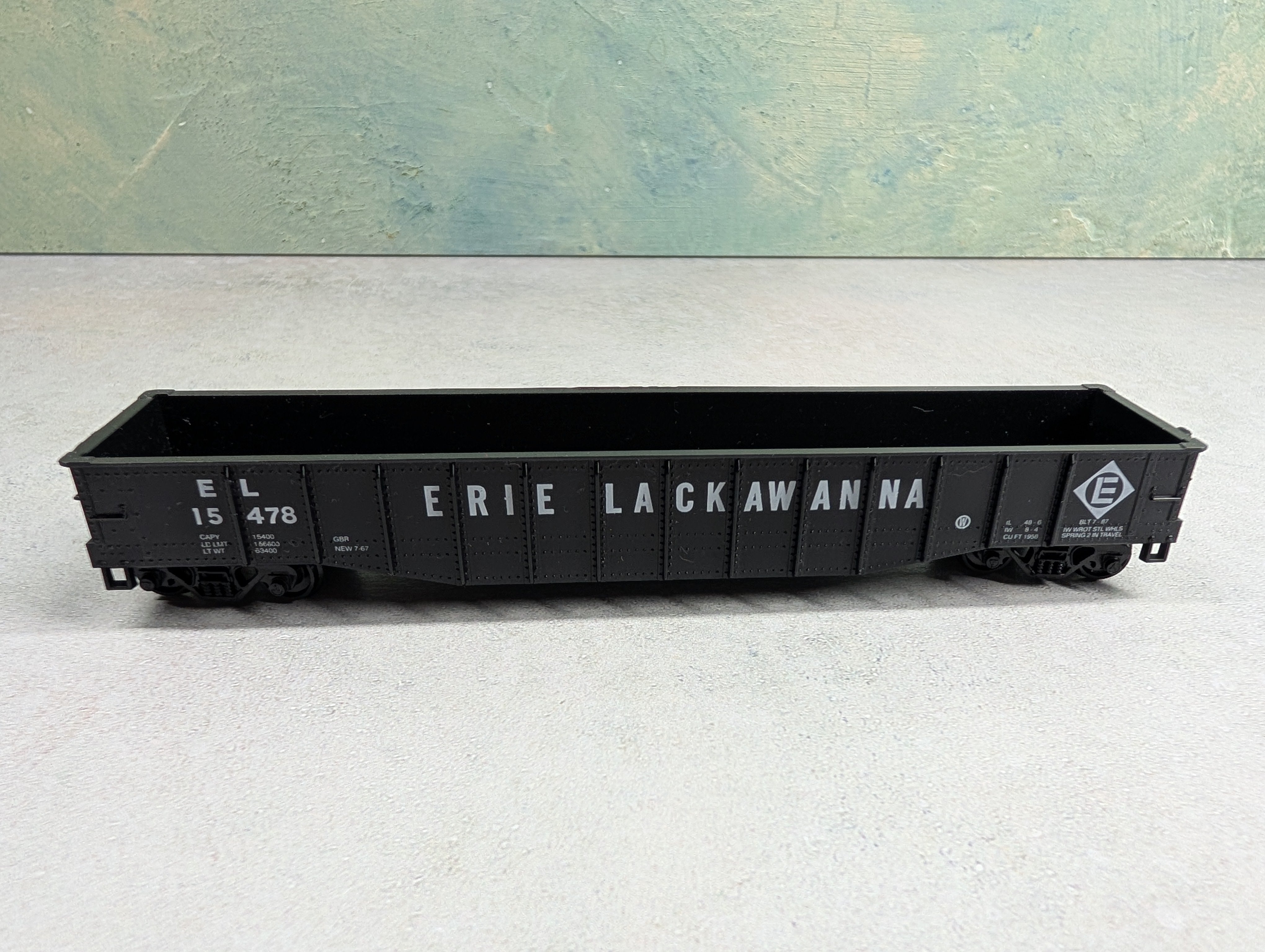 USED Athearn 1645 HO Scale 50' Gondola Erie Lackawanna EL #15478