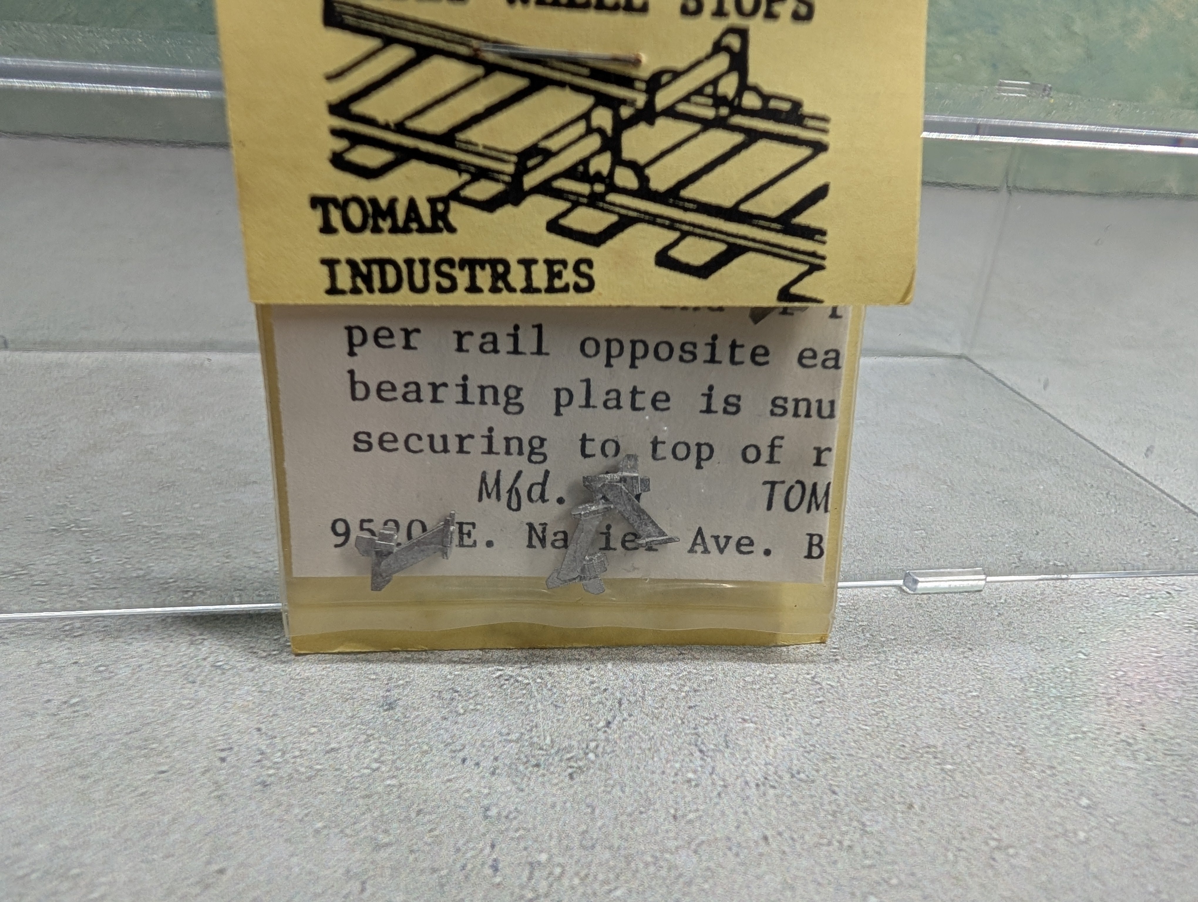 Tomar Industries H803 HO Scale Hayes Wheel Stops, Metal Detail Parts (4 pcs)
