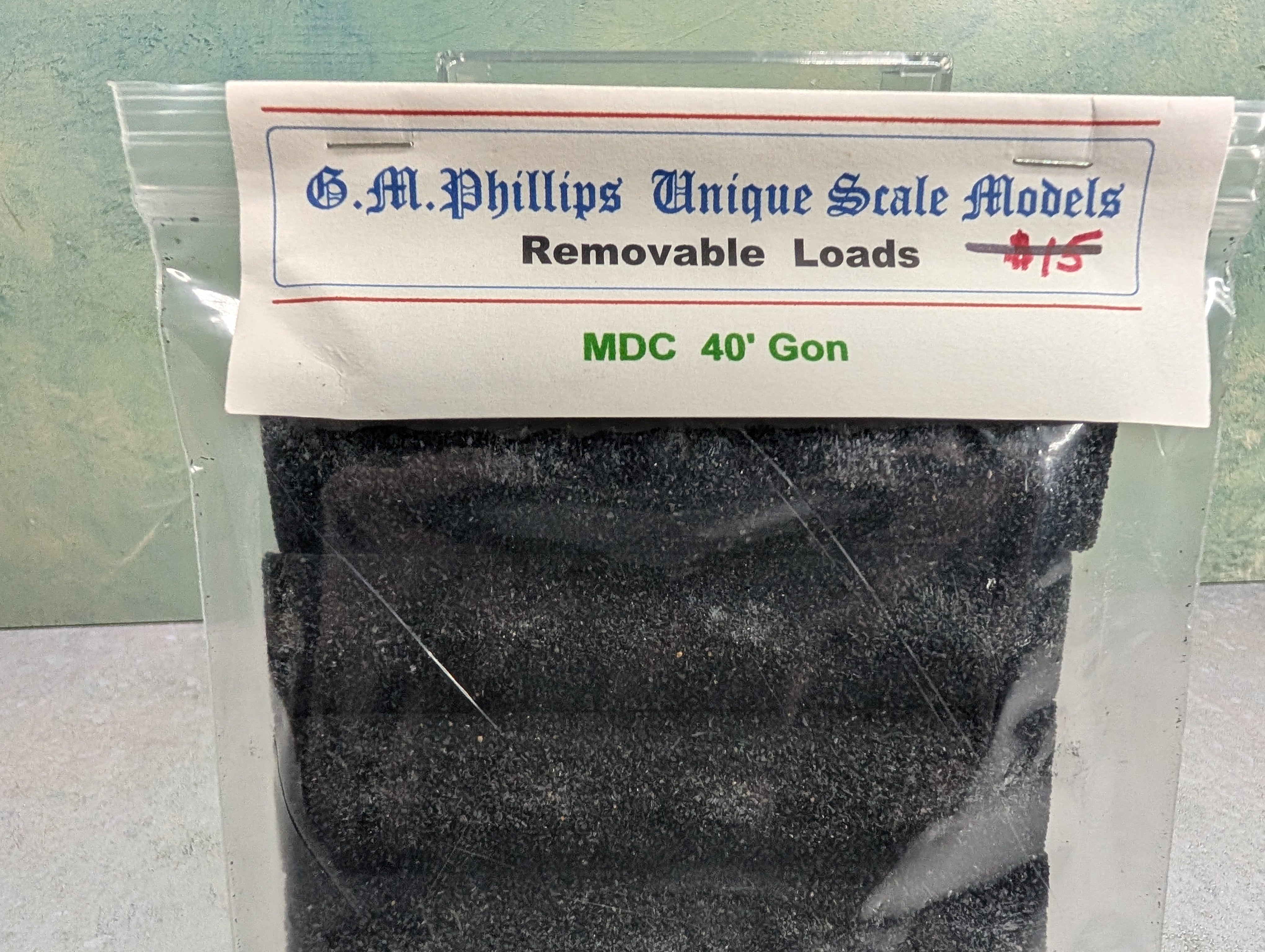 GM Phillips Unique Scale Models HO Scale MDC 40' Gon Coal Loads (6 pcs)