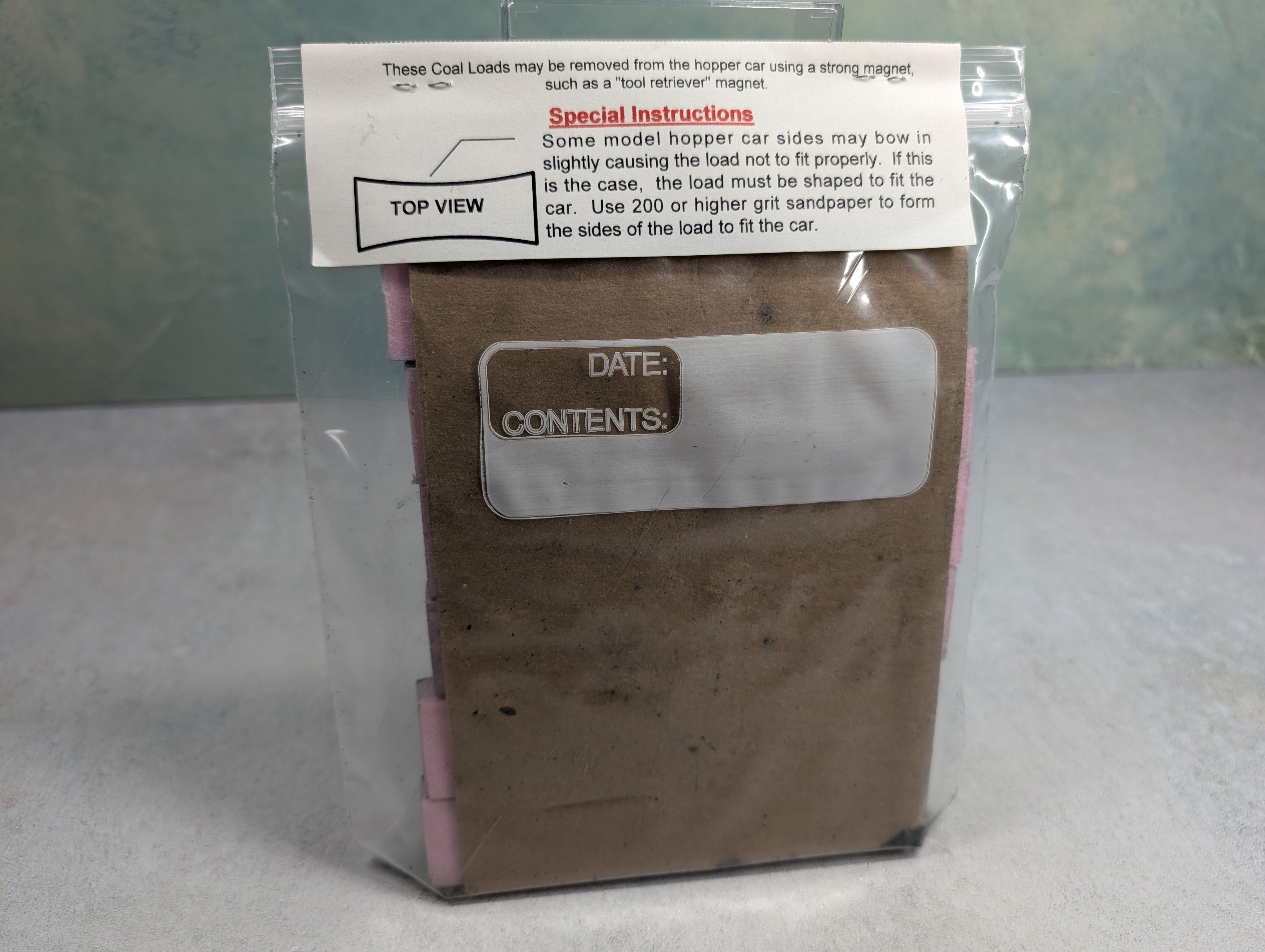 GM Phillips Unique Scale Models HO Scale MDC 40' Gon Coal Loads (6 pcs)