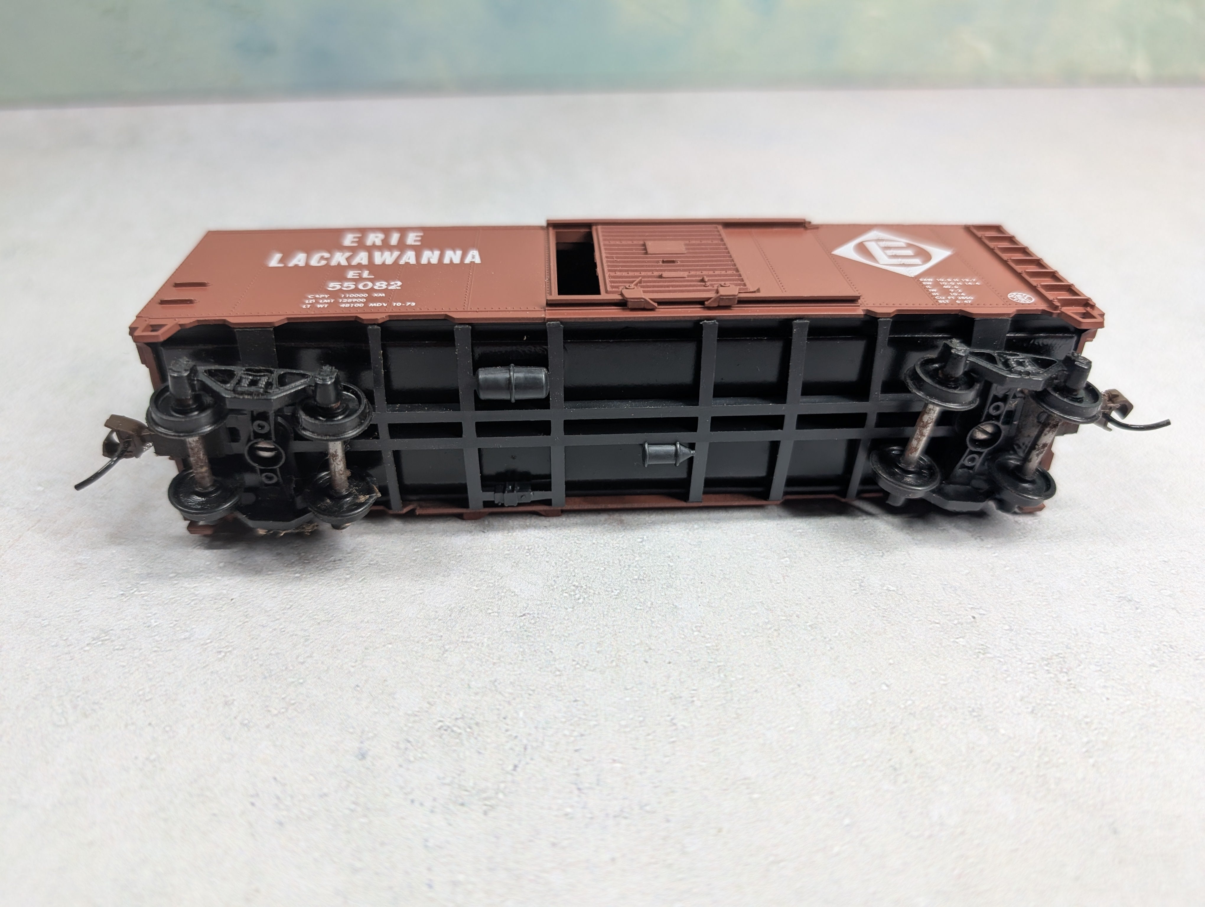 USED Athearn HO Scale 40' Box Car Erie Lackawanna EL #55082