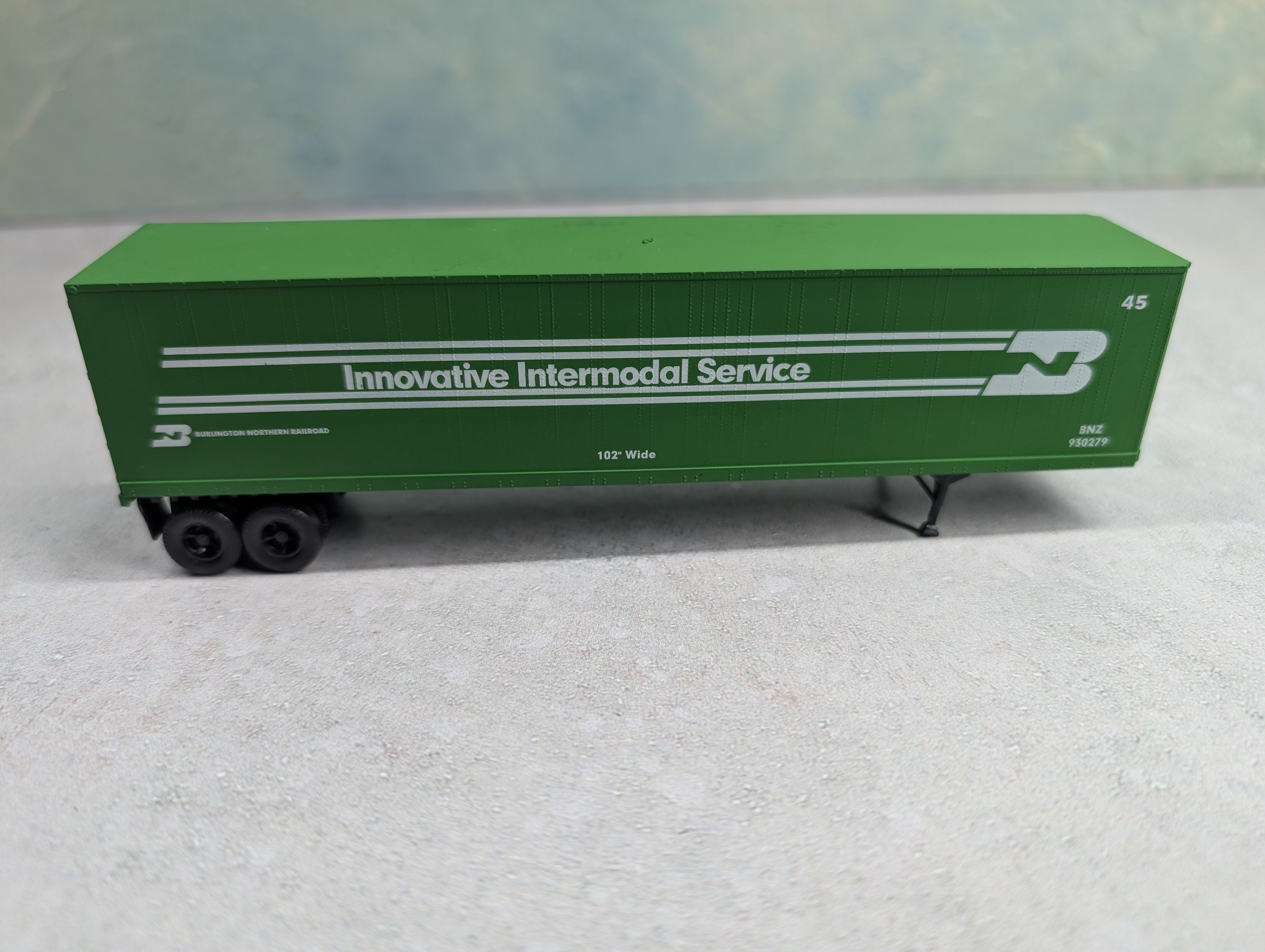 USED HO Scale 45' Trailer Burlington Northern BNZ #930279