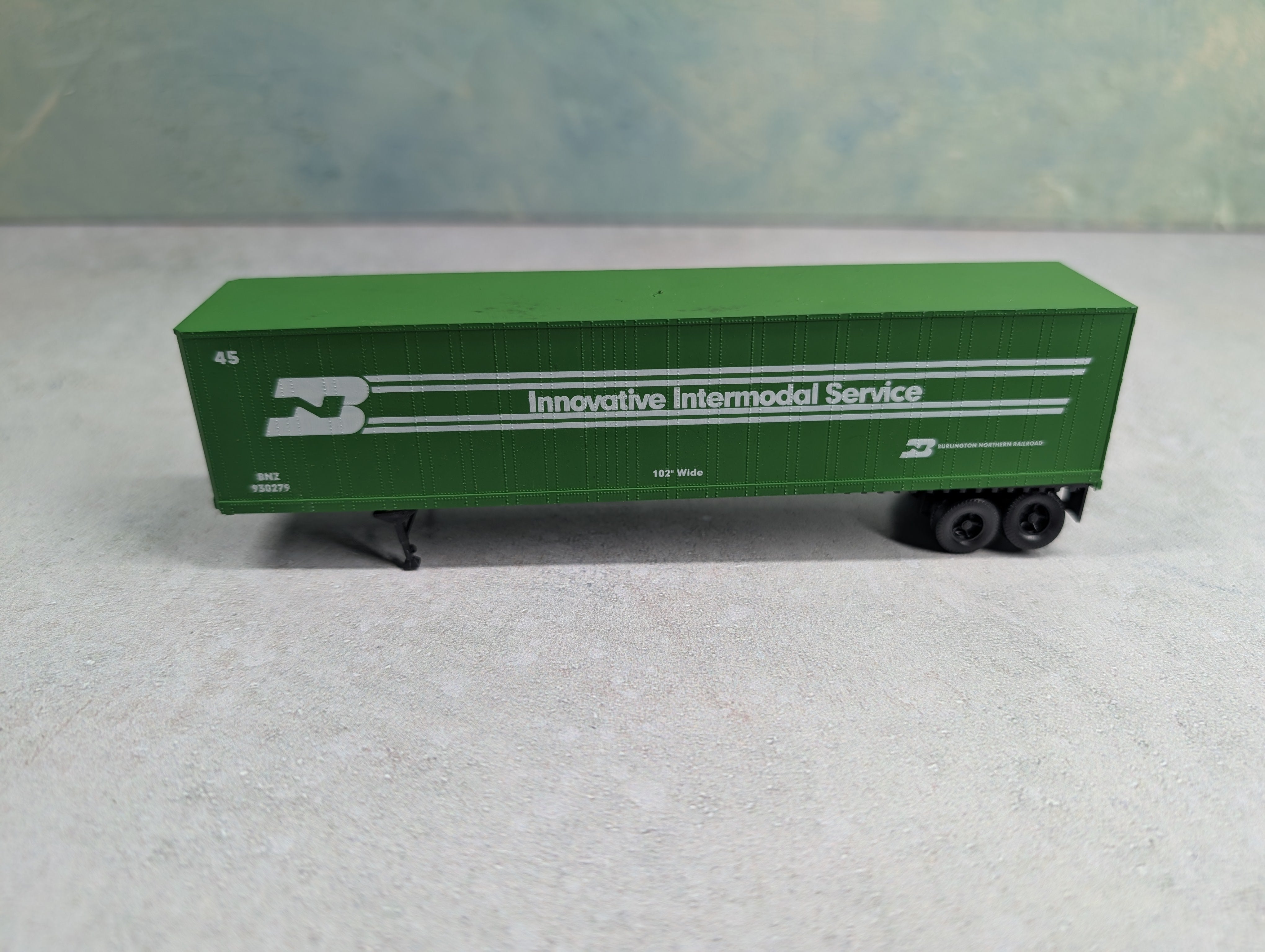 USED HO Scale 45' Trailer Burlington Northern BNZ #930279