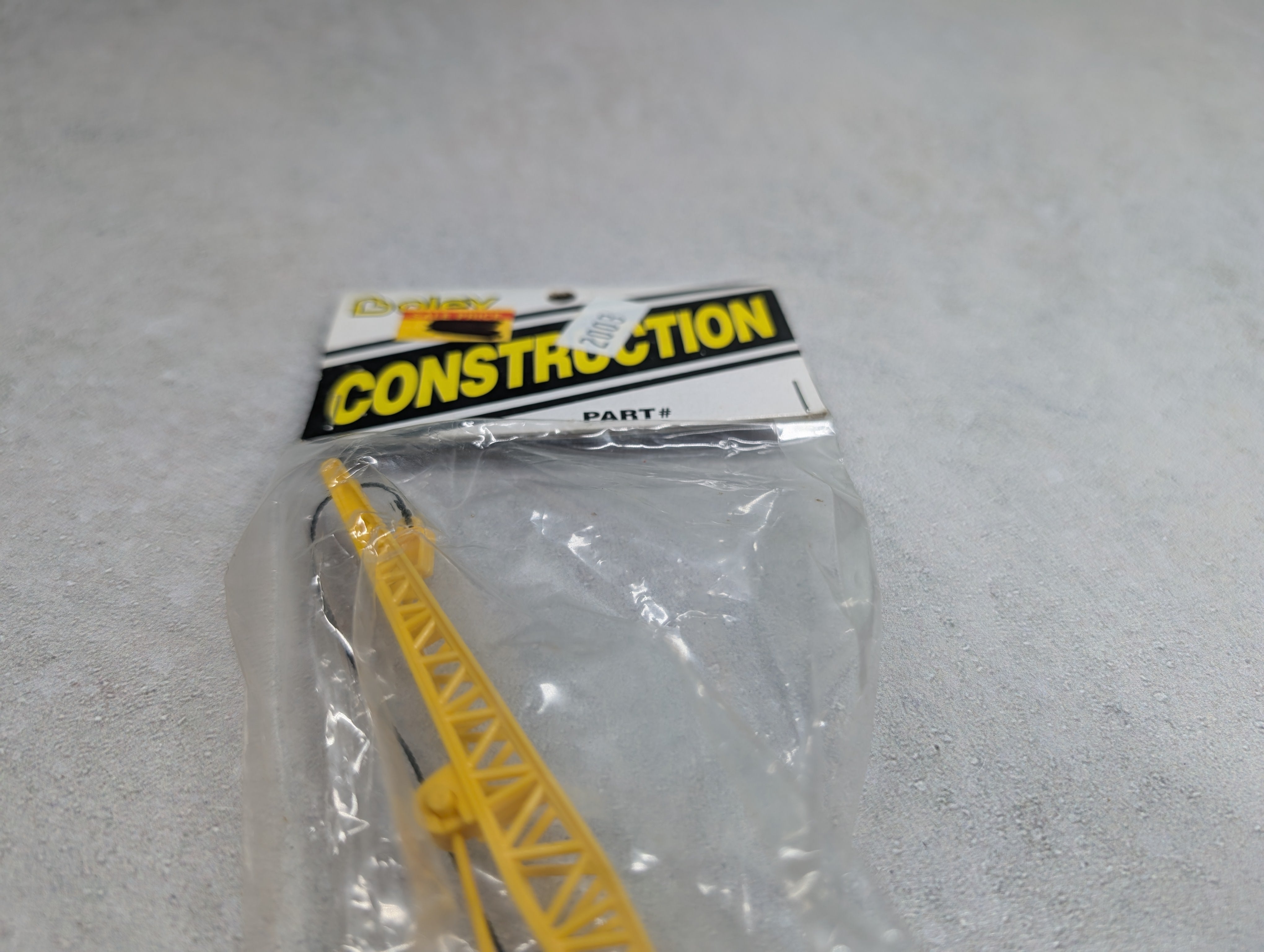 Boley 2003 HO Scale Yellow Crane Construction Vehicle