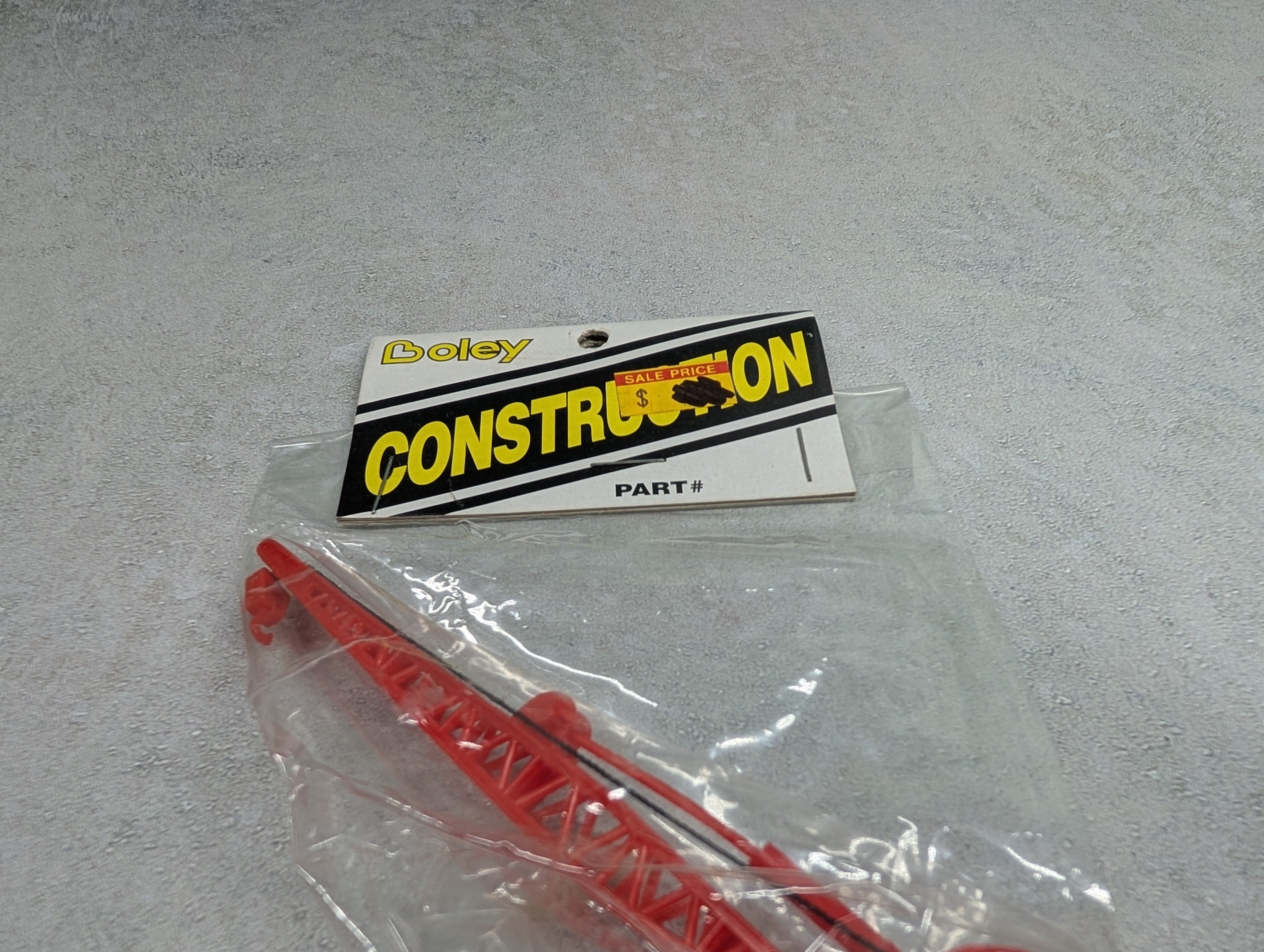 Boley 37622 HO Scale Red Crane Construction Vehicle
