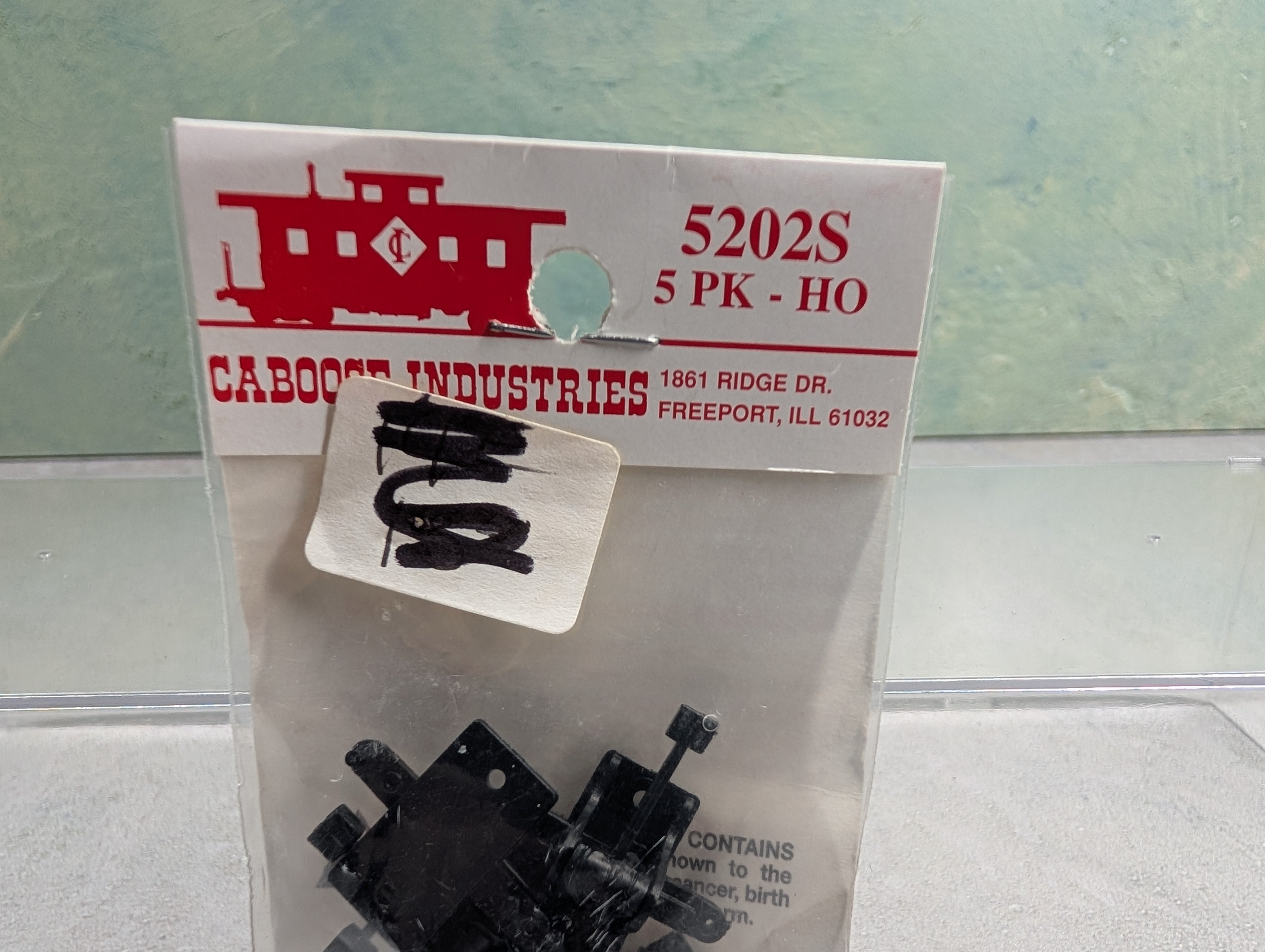 Caboose Industries 5202S HO Scale Operating Ground Throw, Sprung .190" Travel (5 pcs)