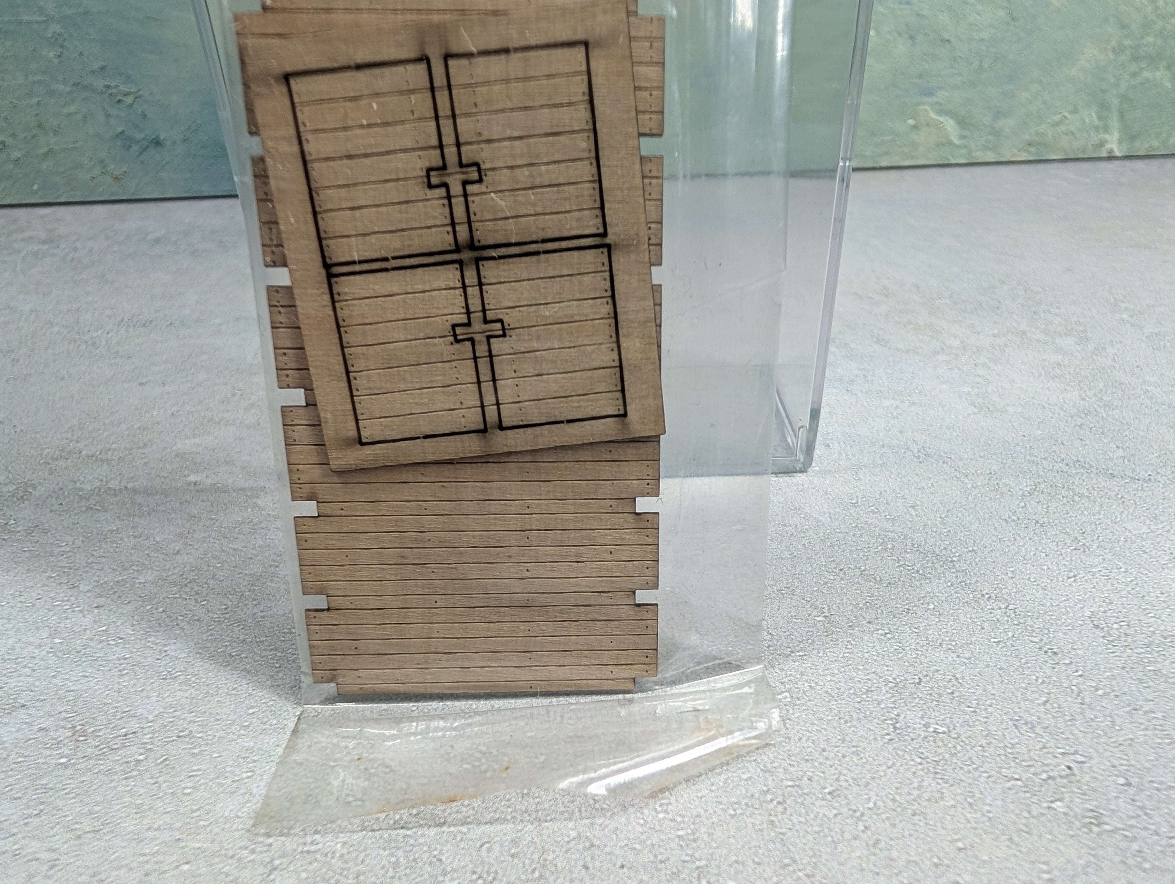 Laserkit 233 HO Scale Wood Deck w/ Bolt Holes for Walthers 54' GSC Flat Car