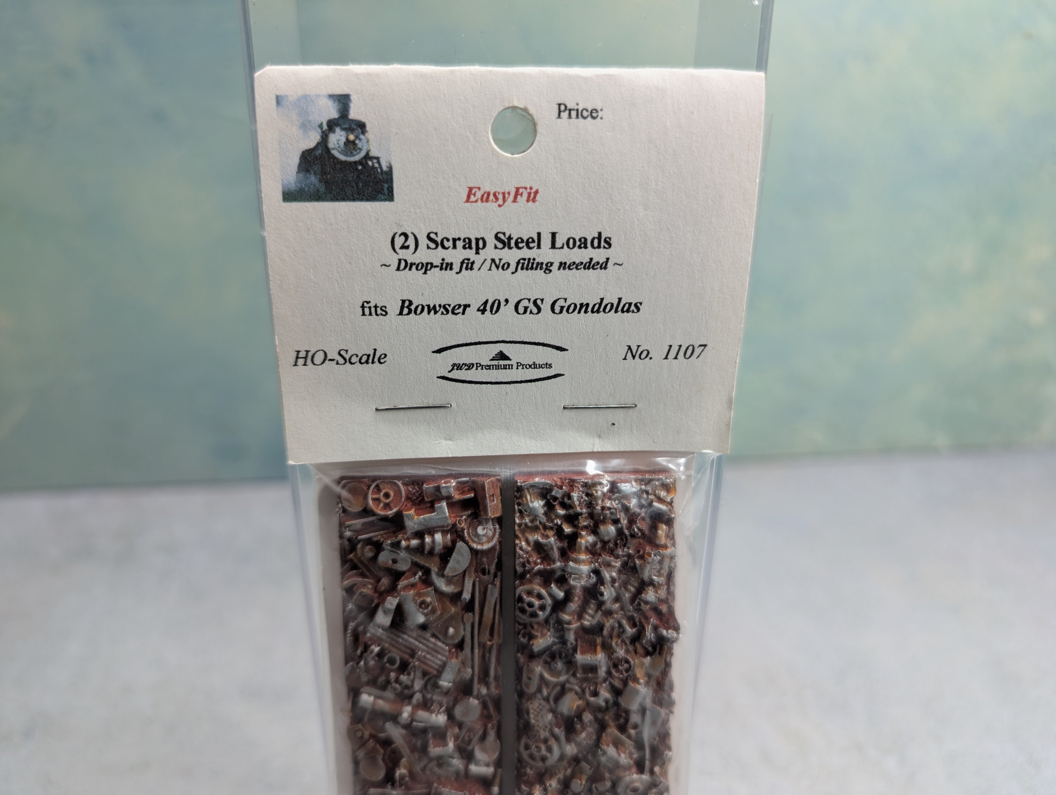 JWD Premium Products 1107 HO Scale Scrap Steel Loads for Bowser 40' GS Gondolas (2 pcs)